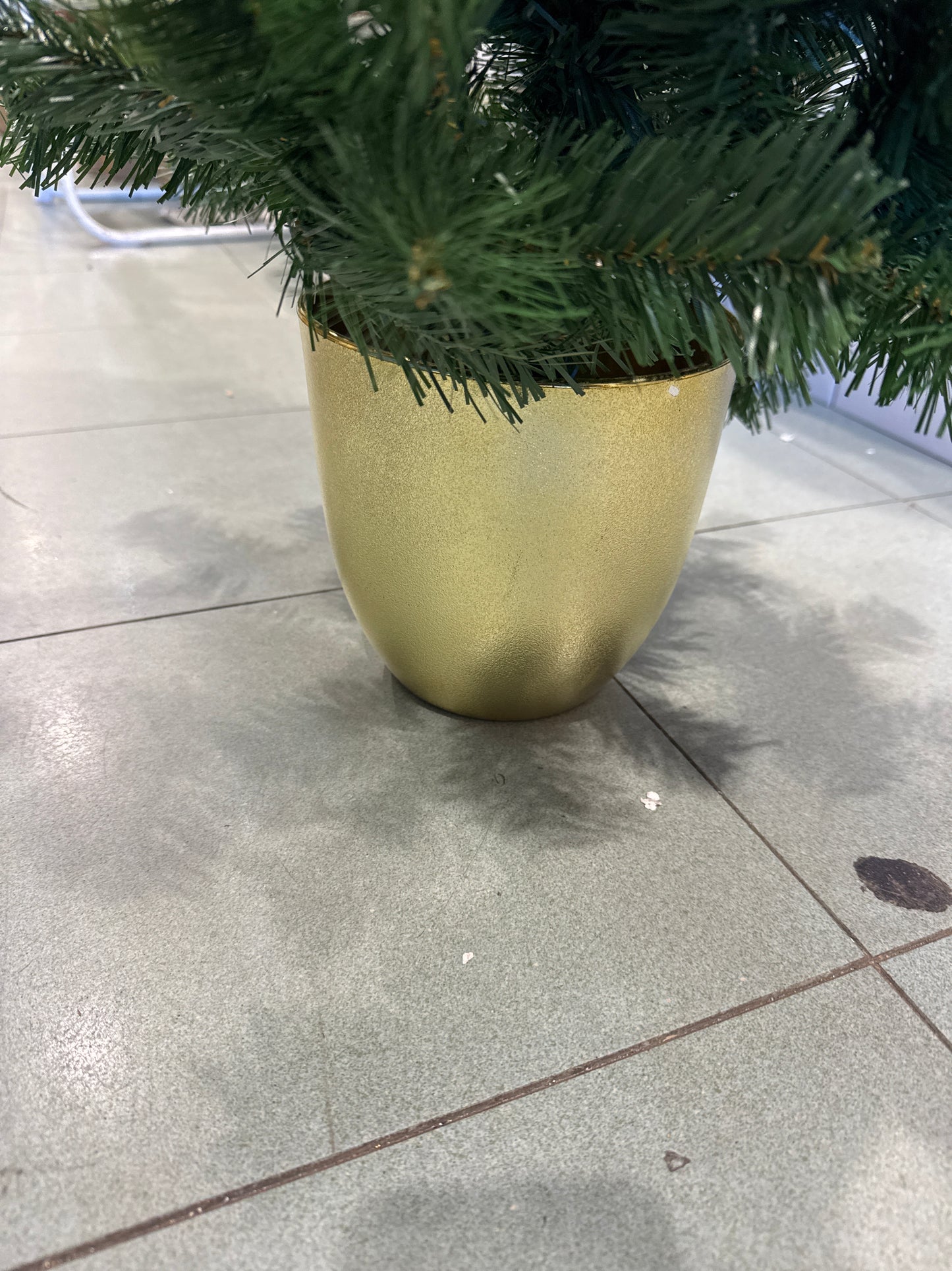 Albero di Natale base oro