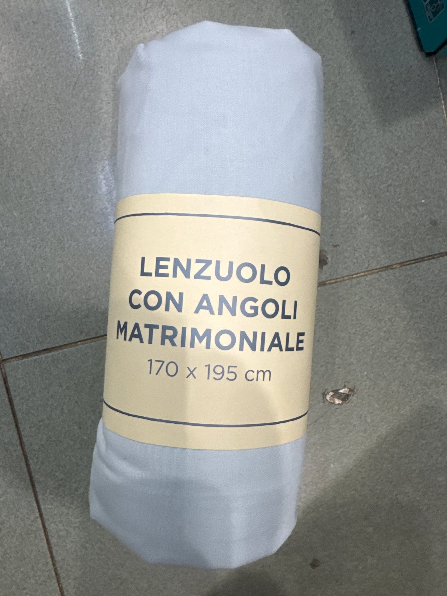 Lenzuolo con angoli matrimoniali