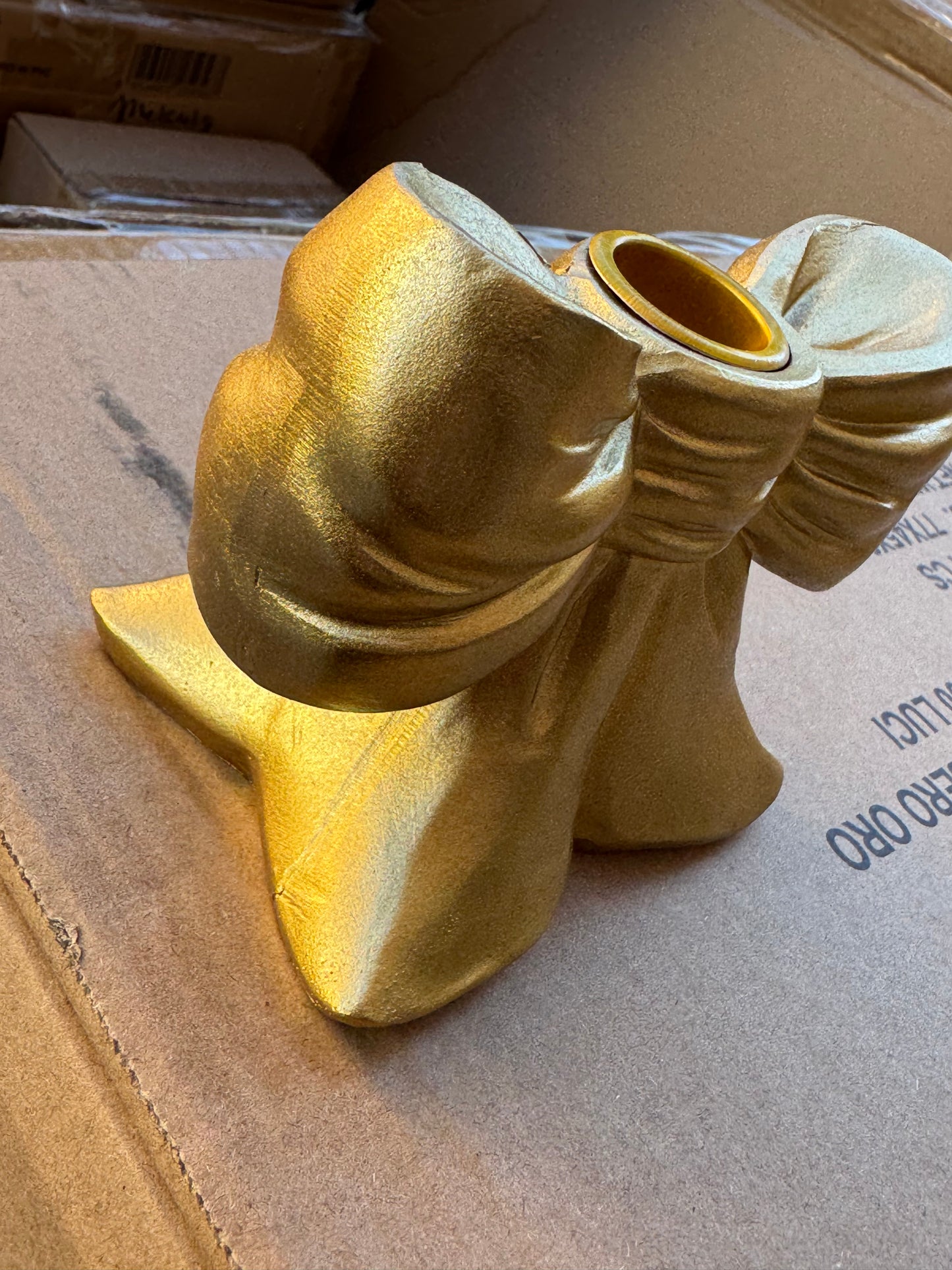 Porta candela fiocco