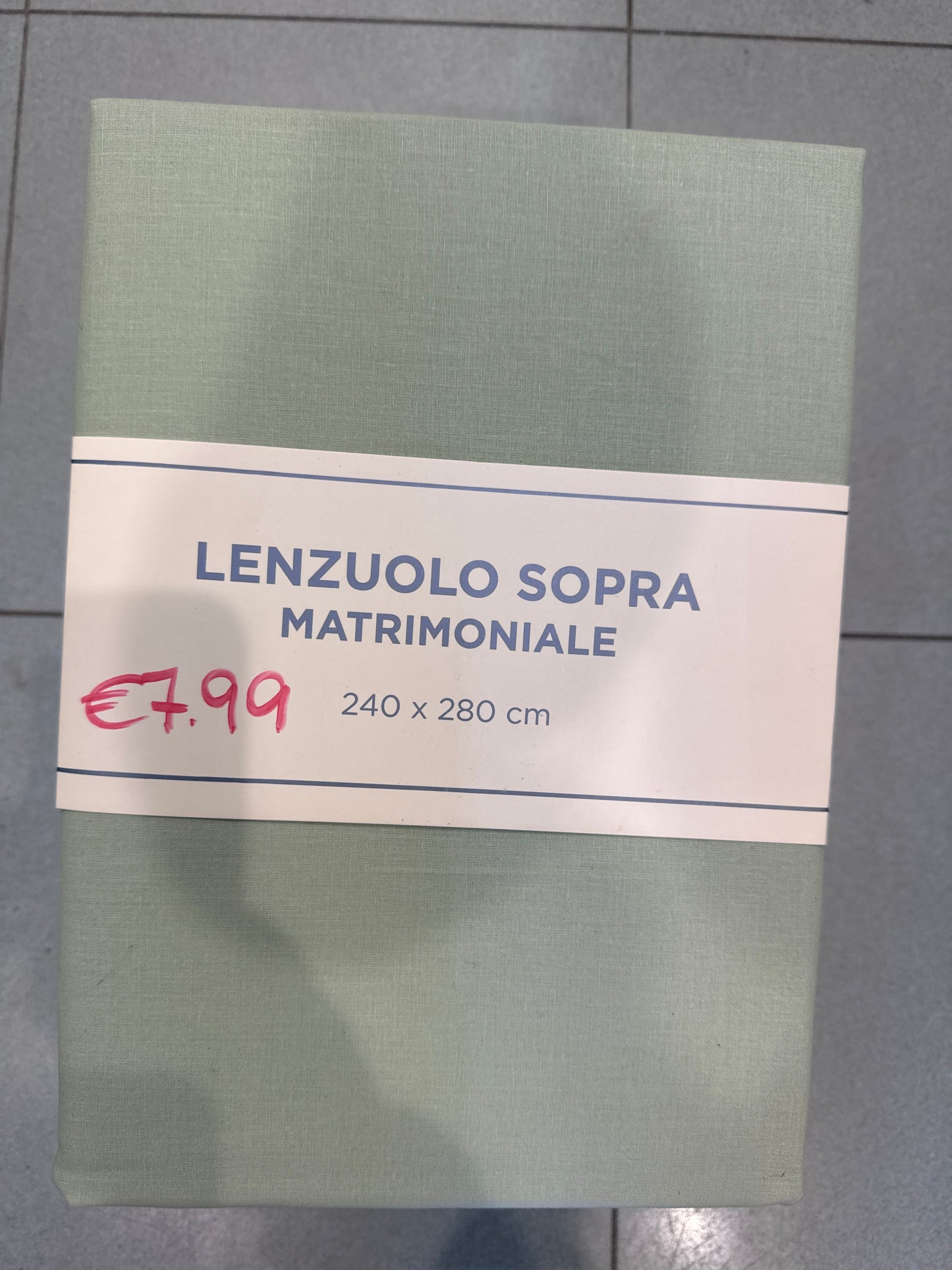 Lenzuolo sopra matrimoniale