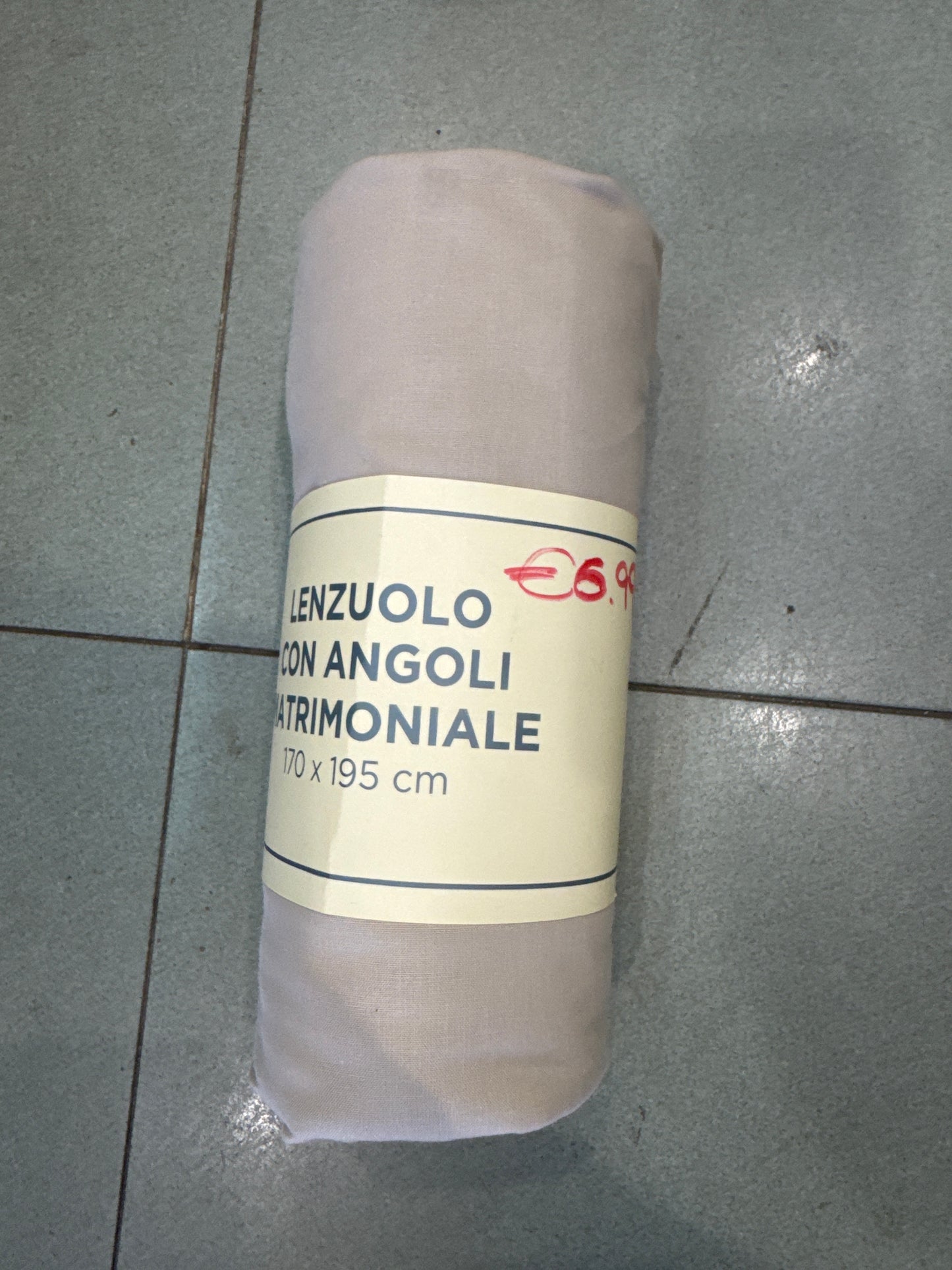 Lenzuolo con angoli matrimoniali