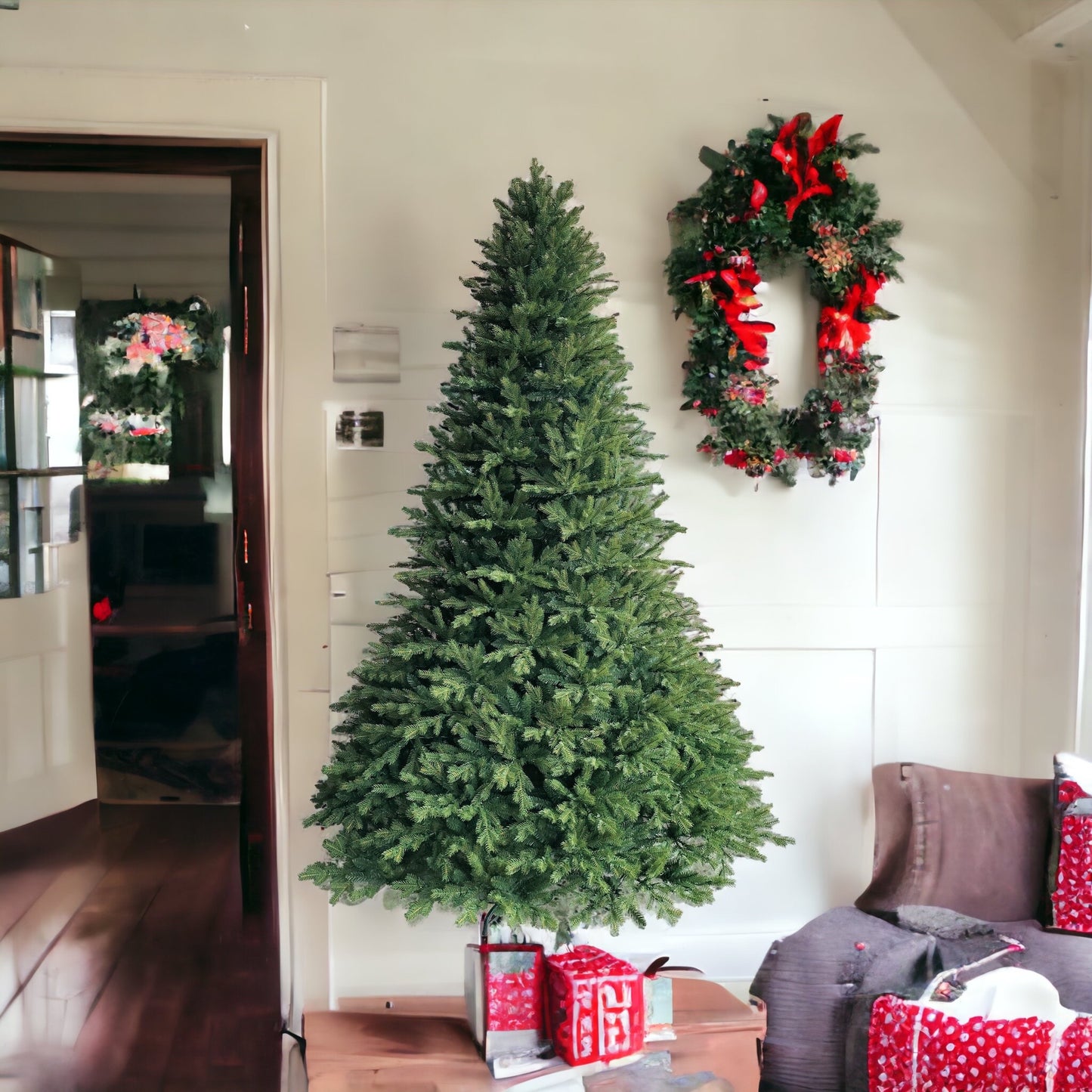 Albero natale caucciu e pvc
