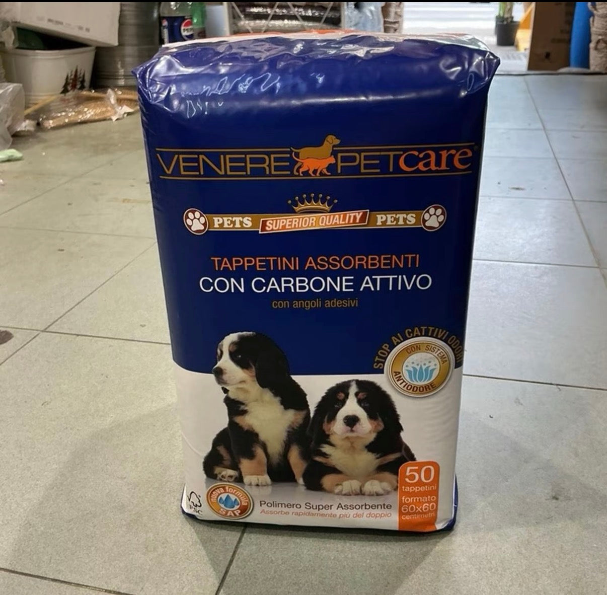 Set da 100 pezzi traversine ai carboni attivi 60x60