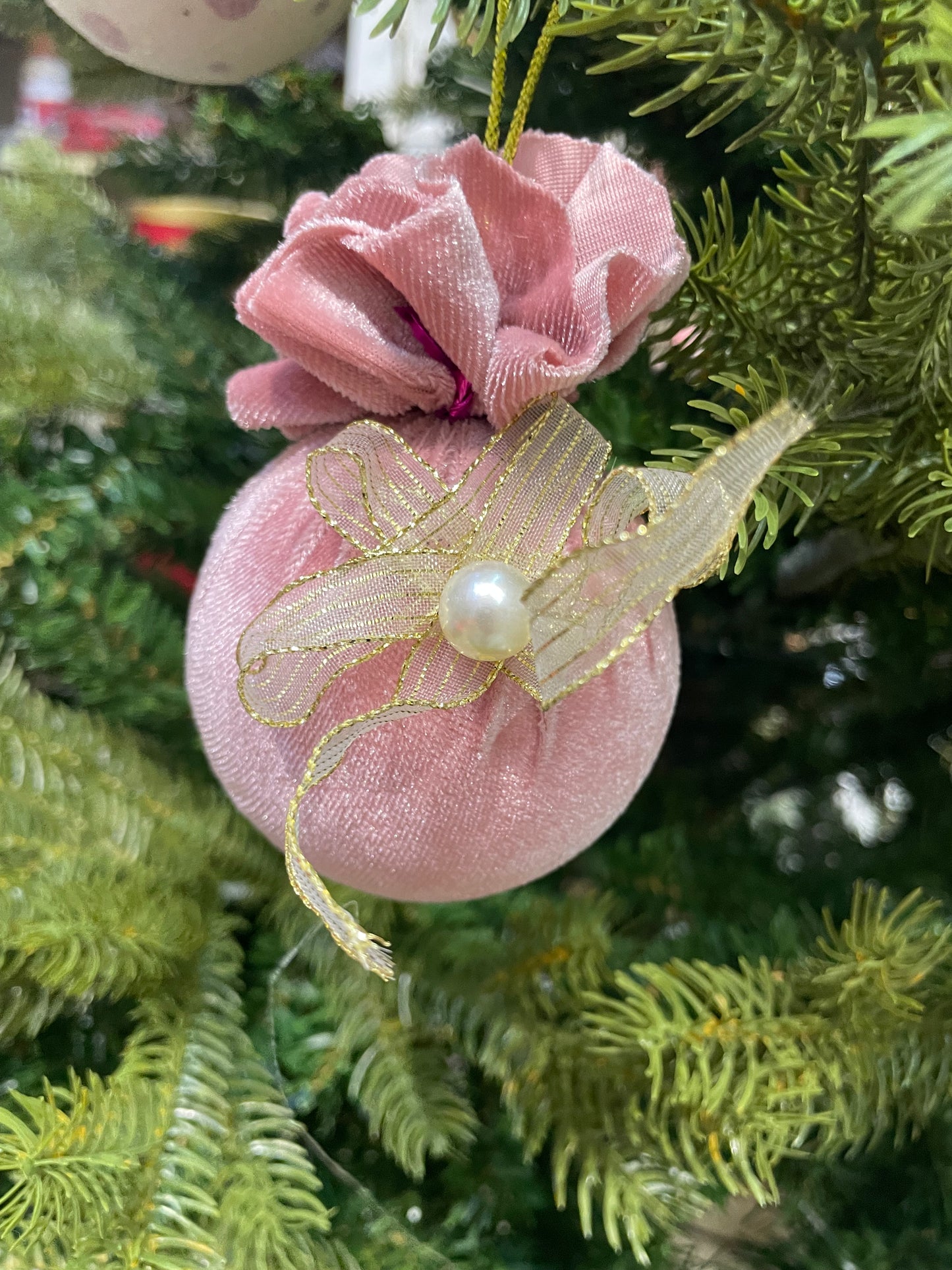 Palline Velluto rosa