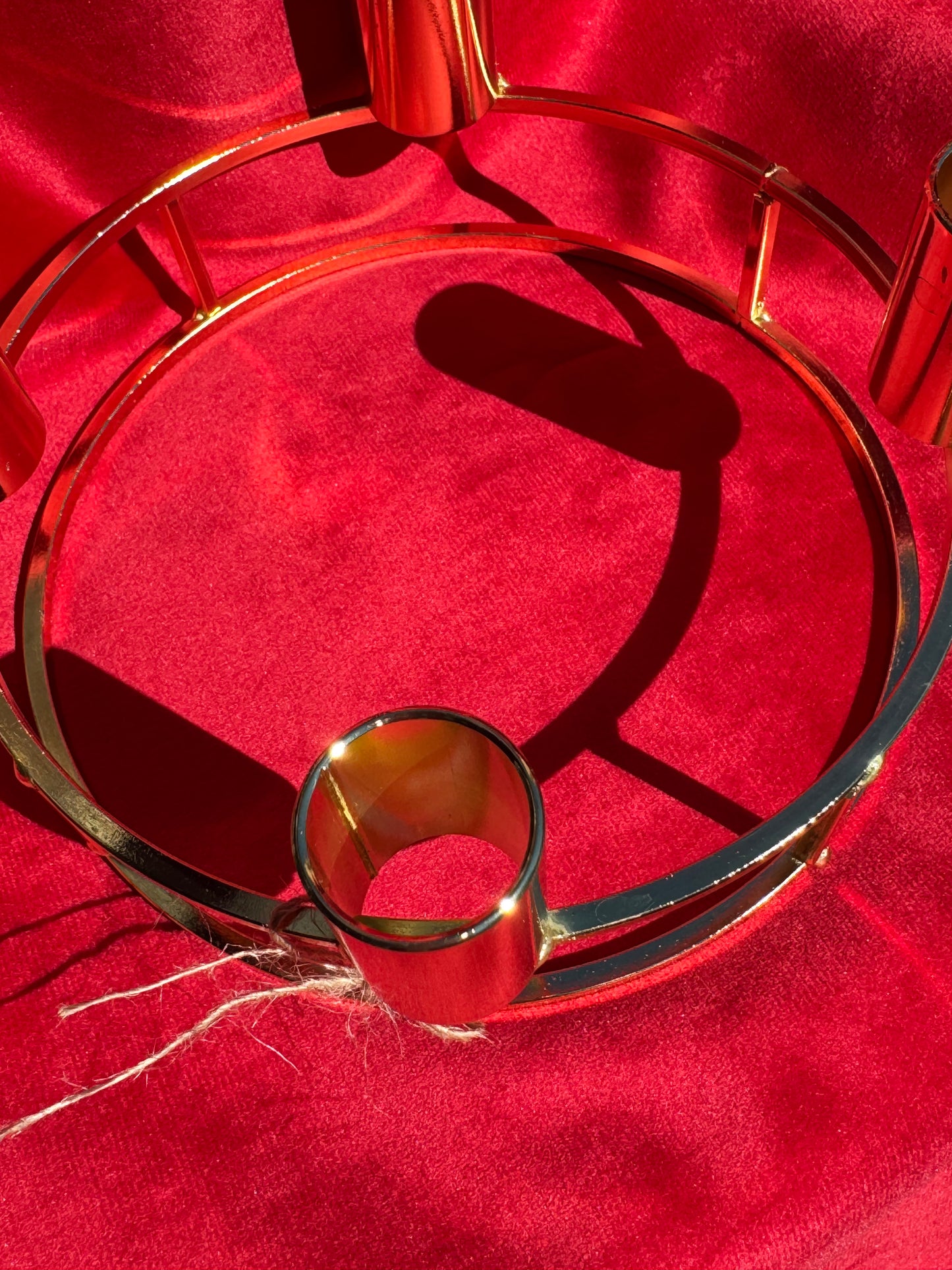 Portacandela metallo oro