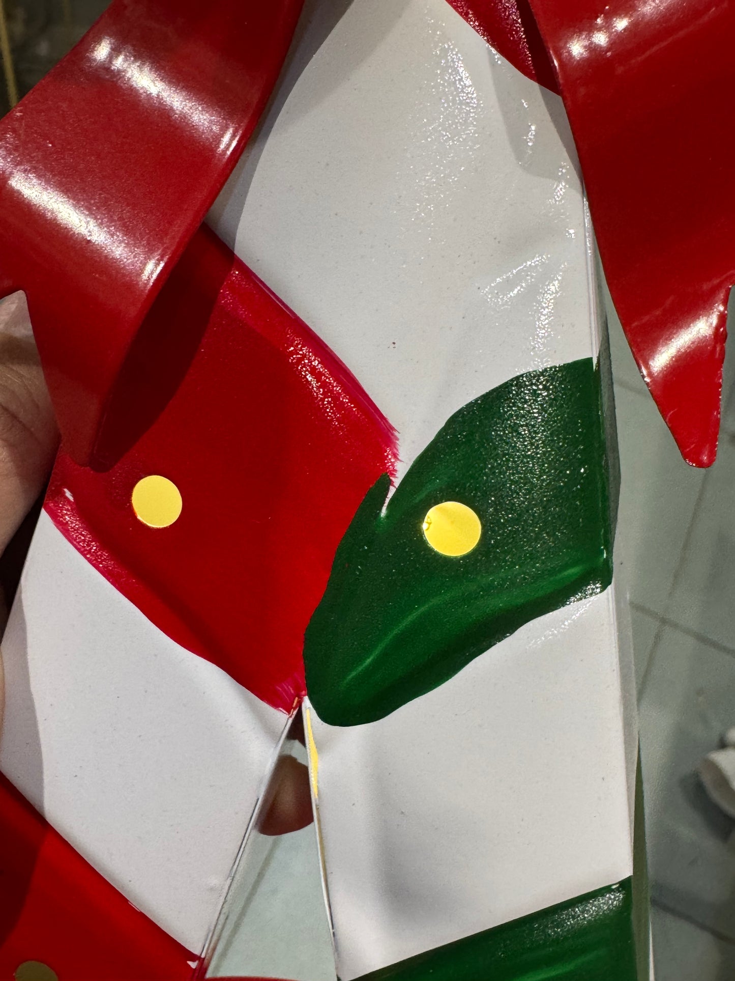 Candy cane metallo luminoso