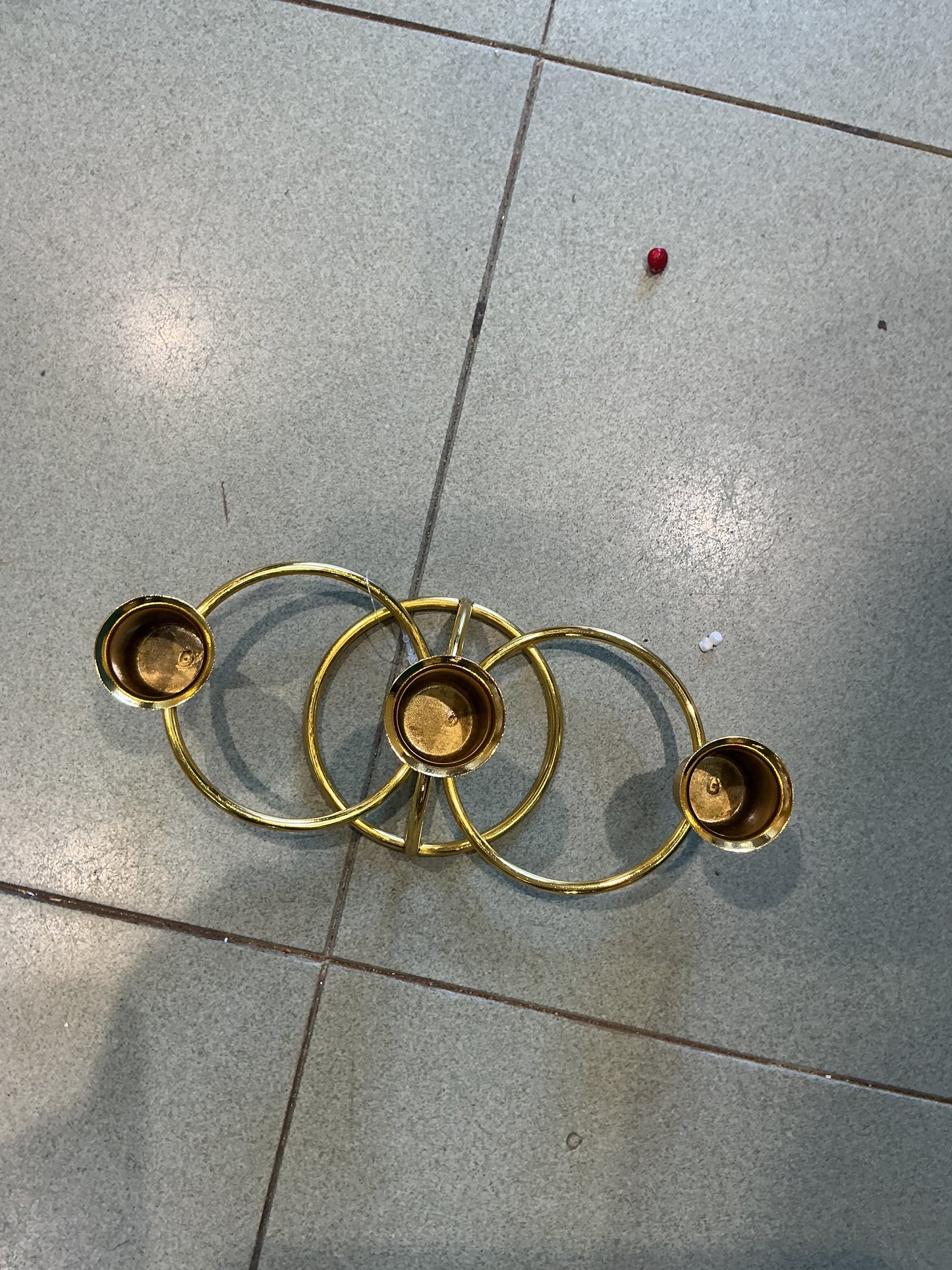 Porta candela metallo