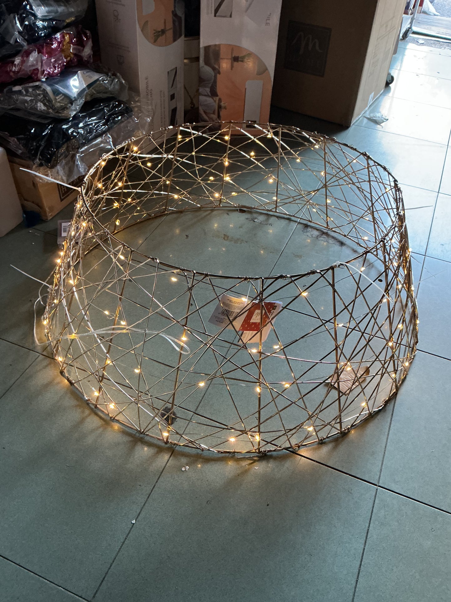 Copri base per albero con luci integrate