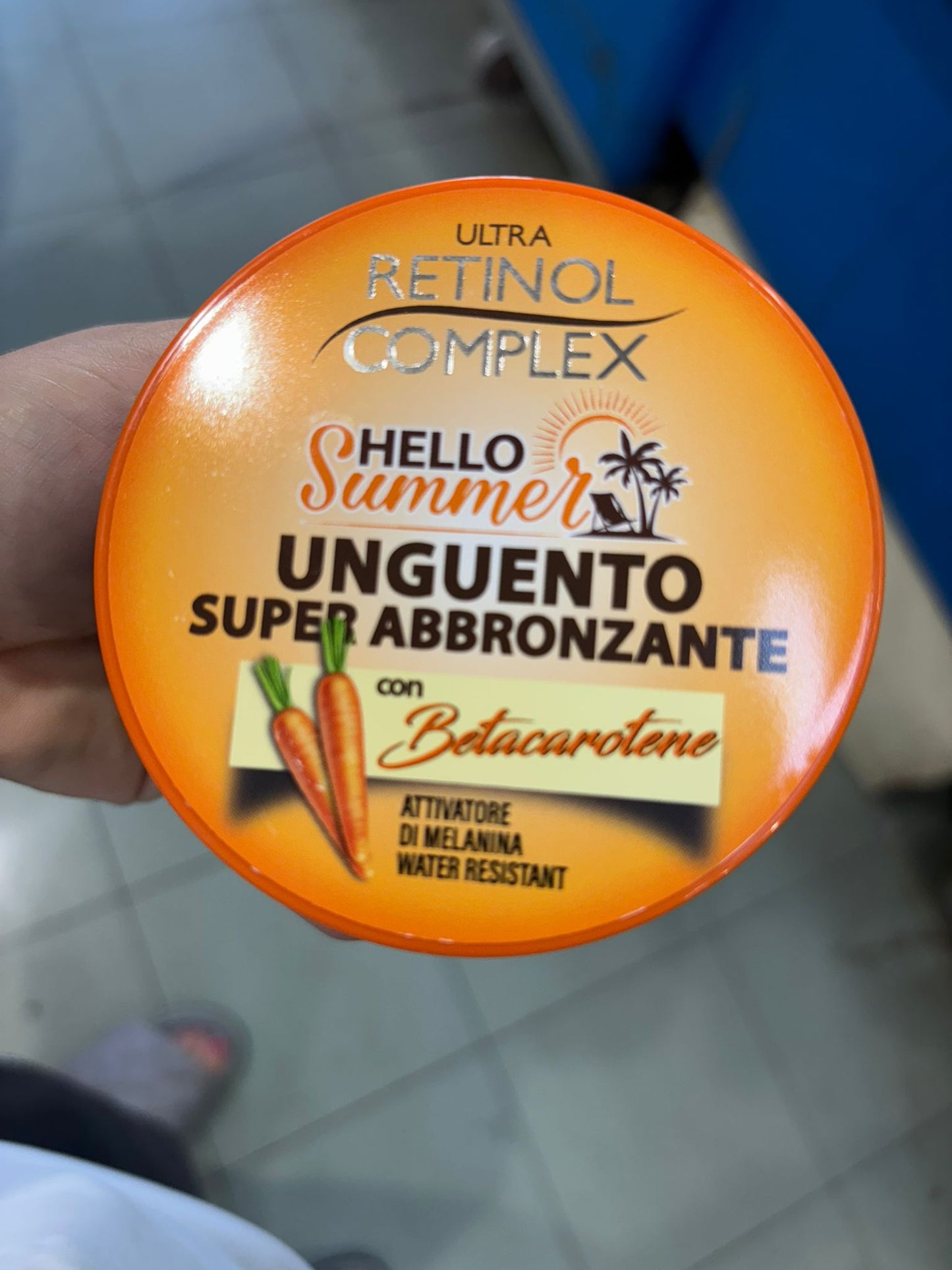 Unguento abbronzante