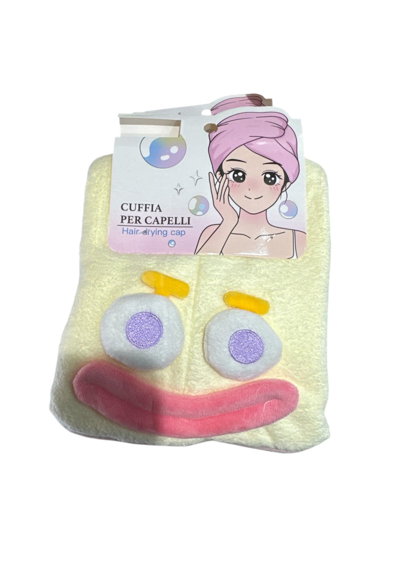 Cuffia asciugamano capelli