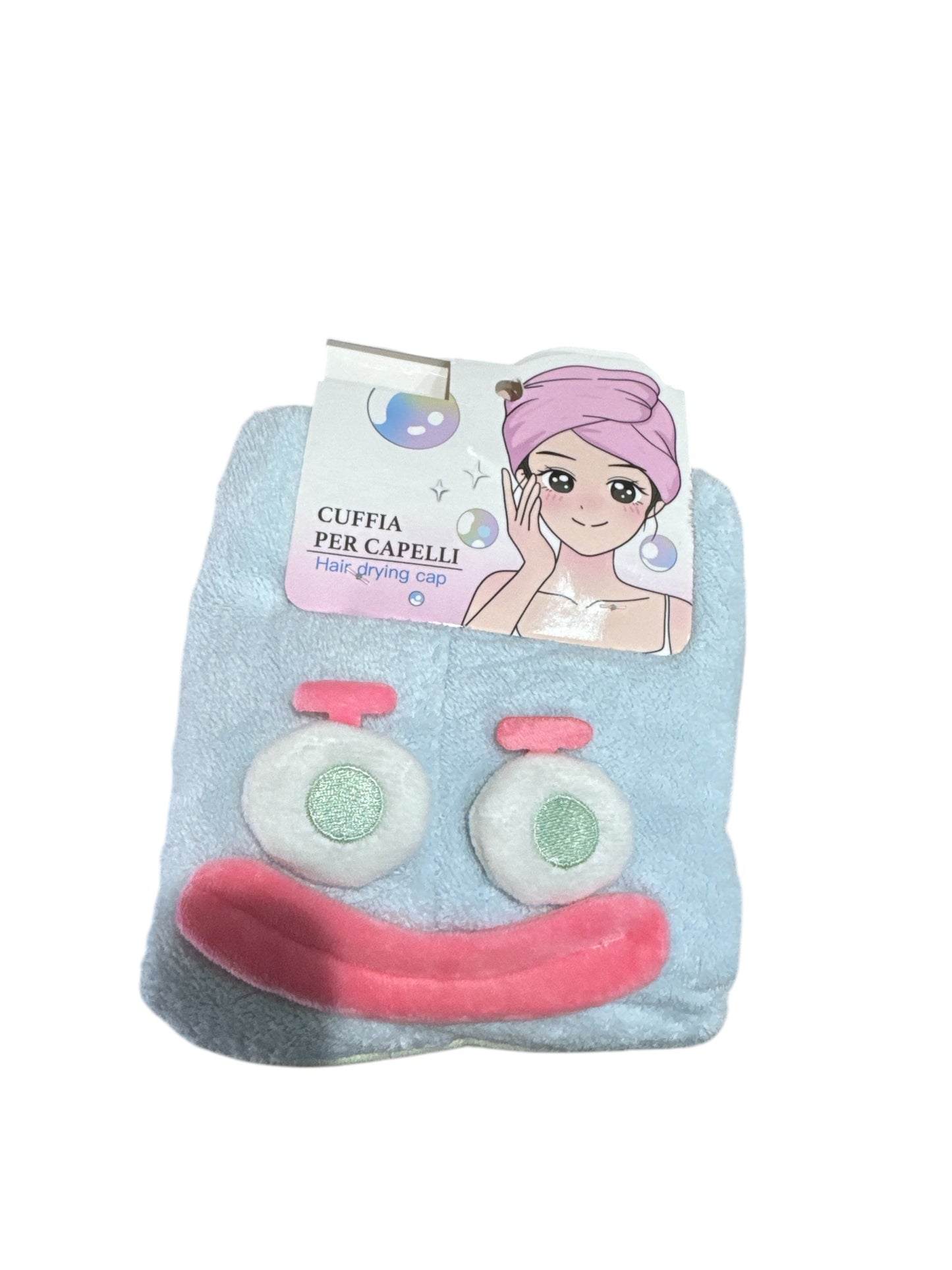 Cuffia asciugamano capelli