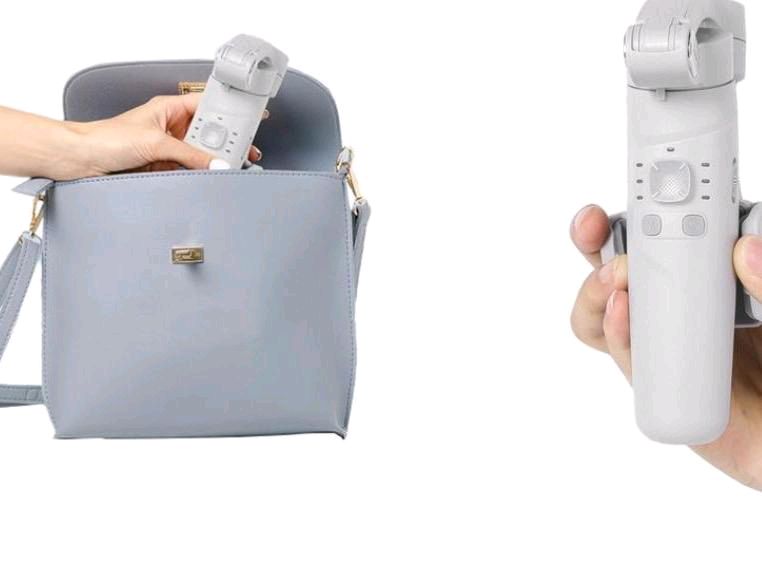 Stabilizzatore per smartphone, stabilizzatore a 3 assi per telefono, compatibile con iPhone e Android, monitoraggio AI, portatile e pieghevole,