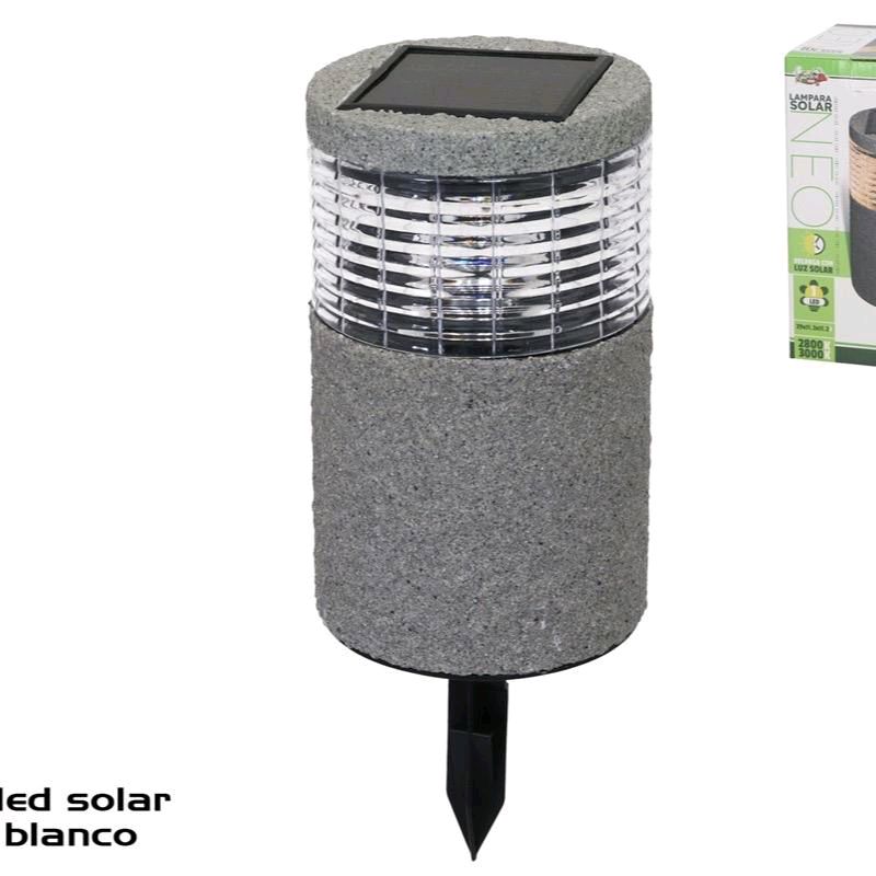 Set 2 Lampade solari 29x11,2x11,2 in pietra