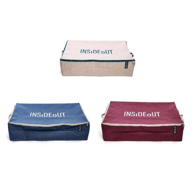 Set 3 contenitori biancheria sotto letto anti acaro anti umidità anti muffa interno plastificato