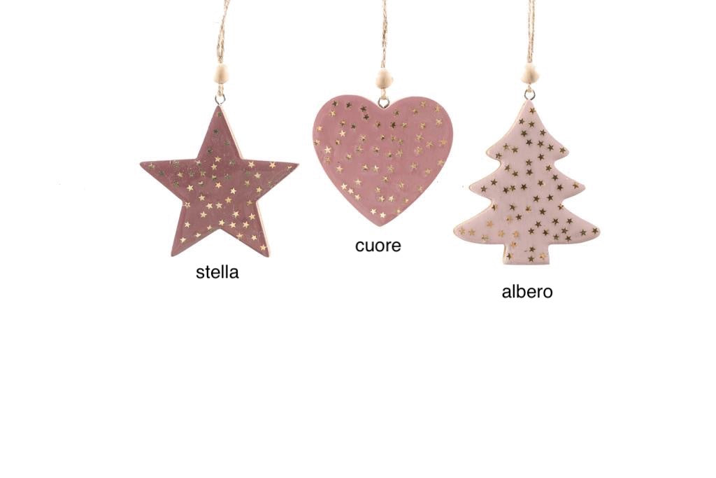 Pendente legno rosa