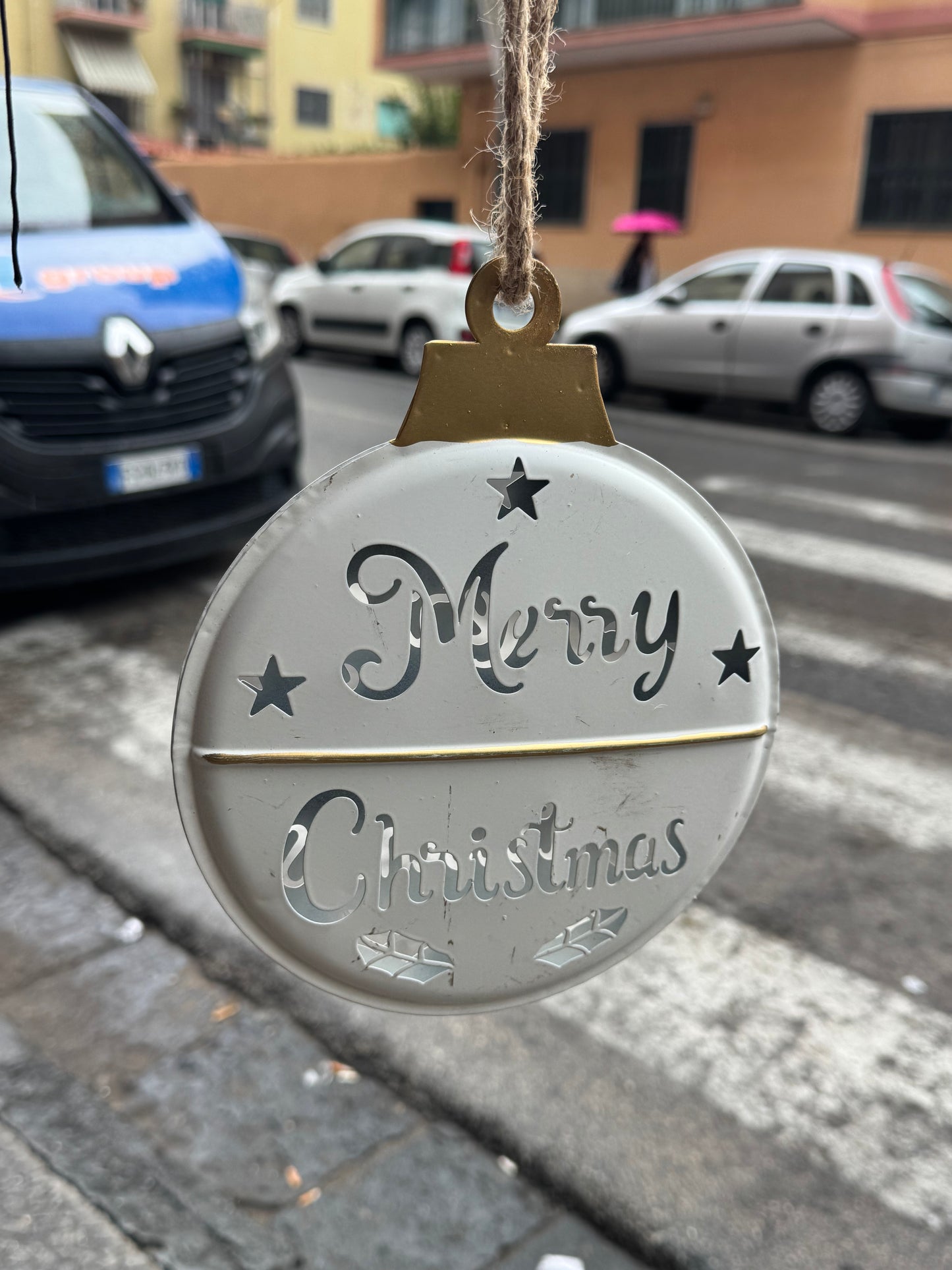 Pendente palla metallo