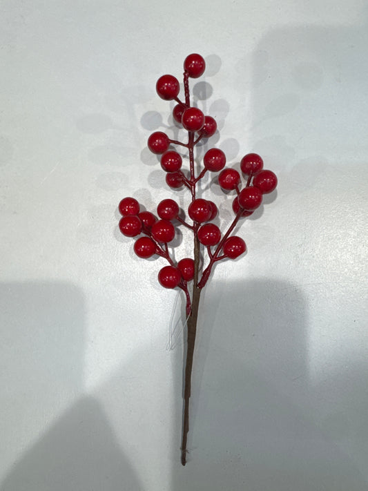Pick decorativo bacche rosse