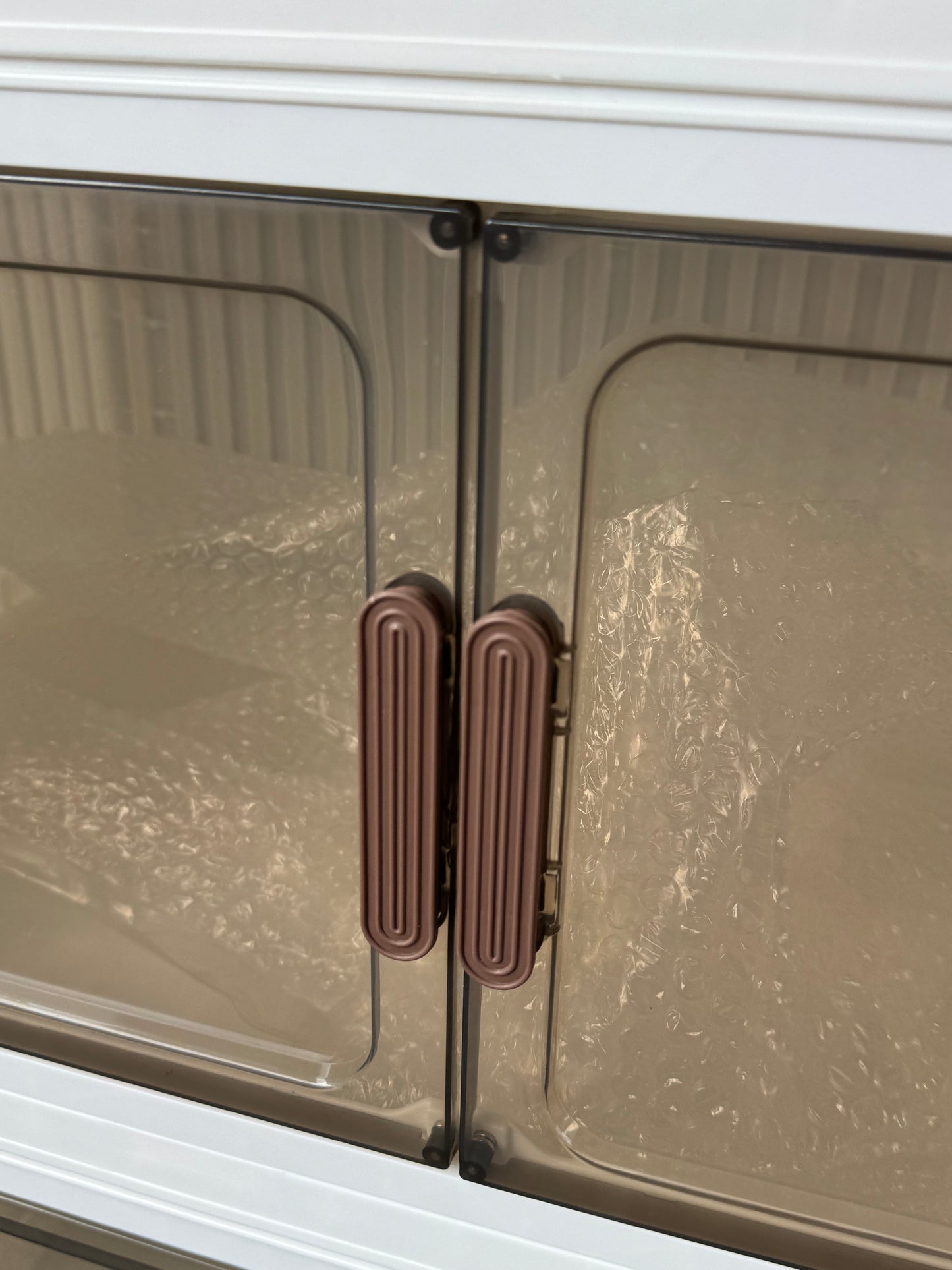 Mobiletto armadietto in plastica 4 ripiani
