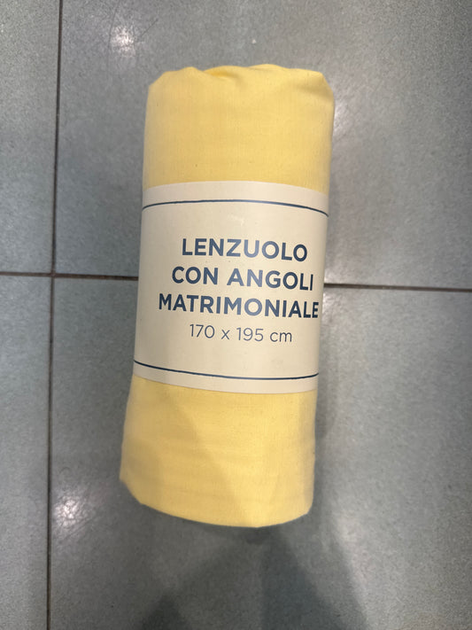 Lenzuolo con angoli matrimoniali