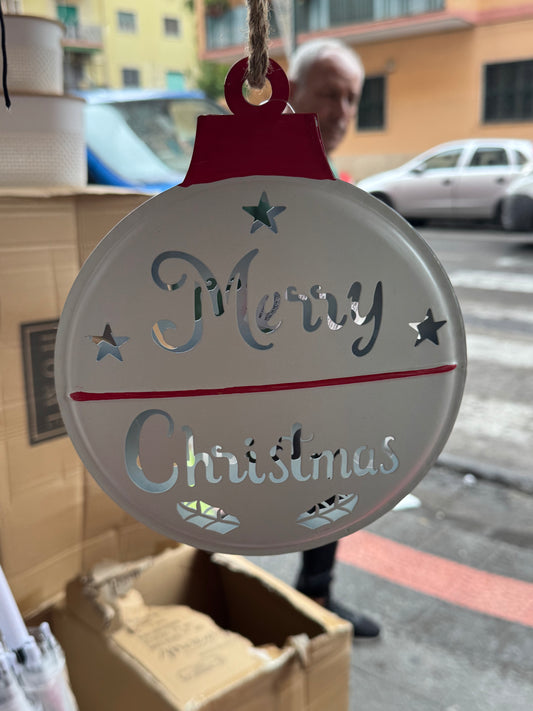 Pendente palla metallo