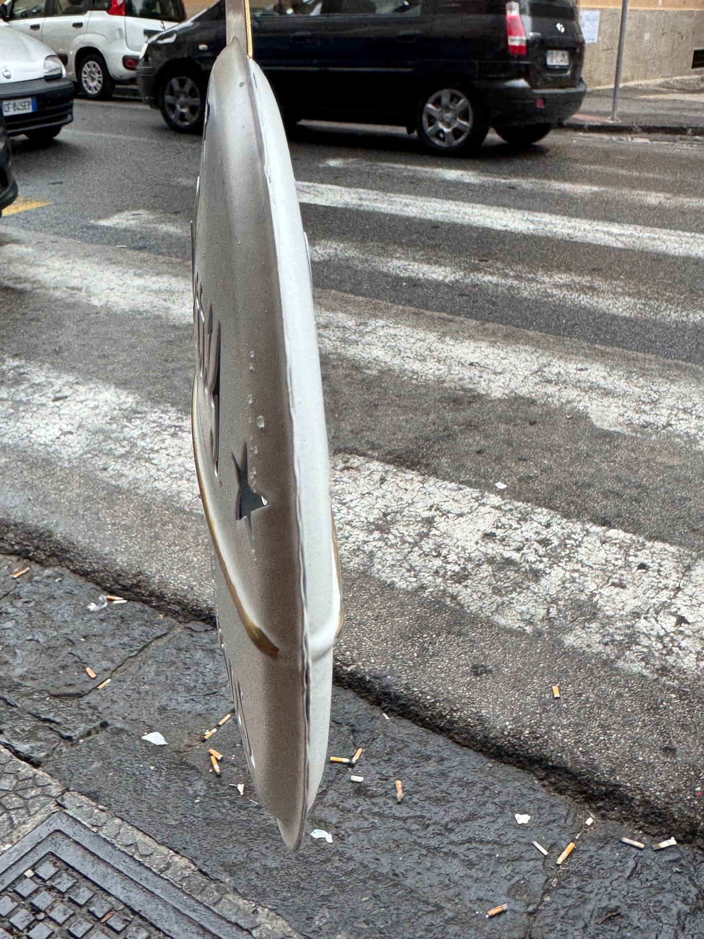 Pendente palla metallo