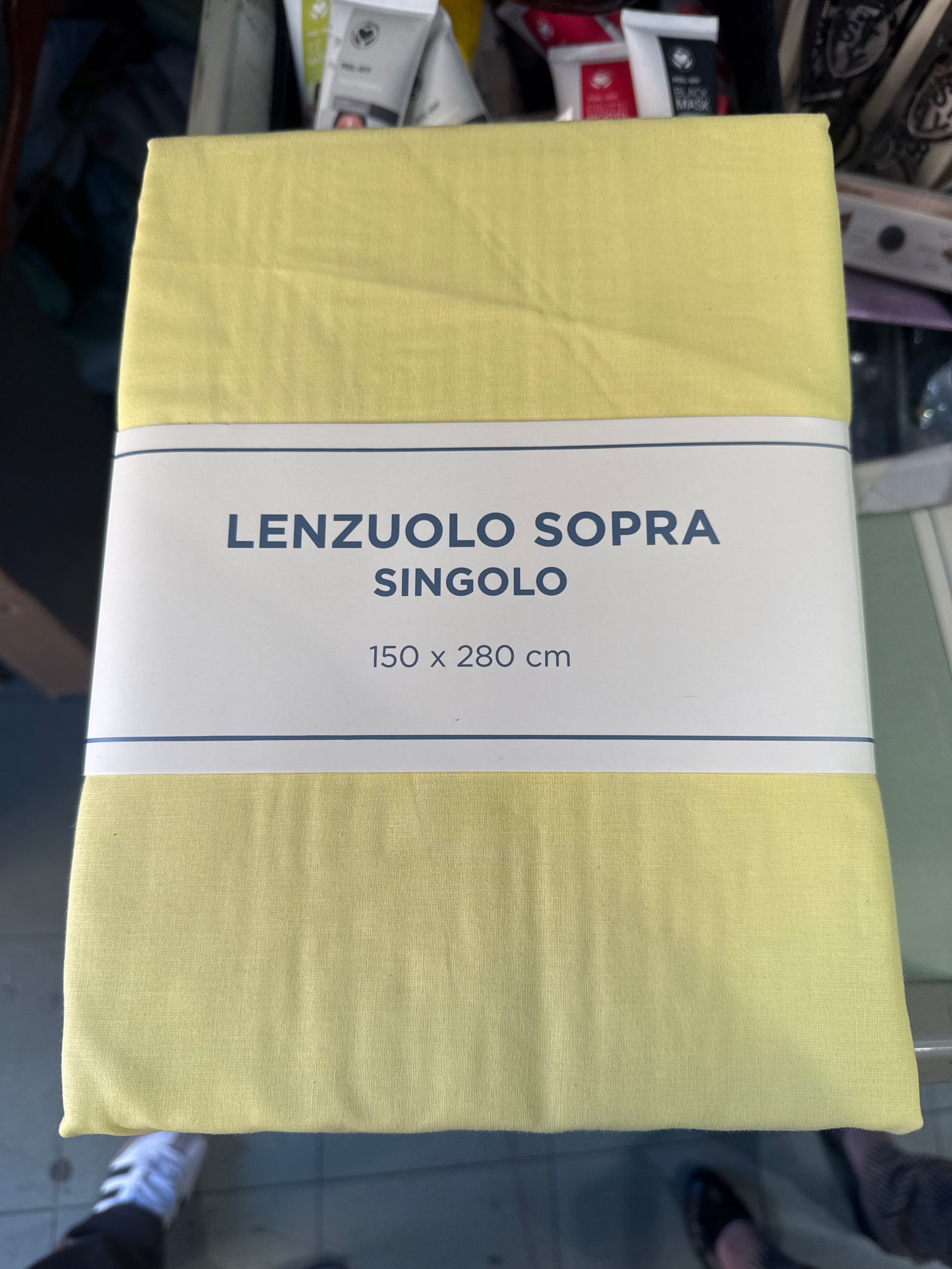 Lenzuolo sopra singolo