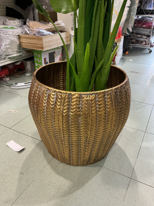 Vaso il metallo diametro 38/39 altezza 33 cm