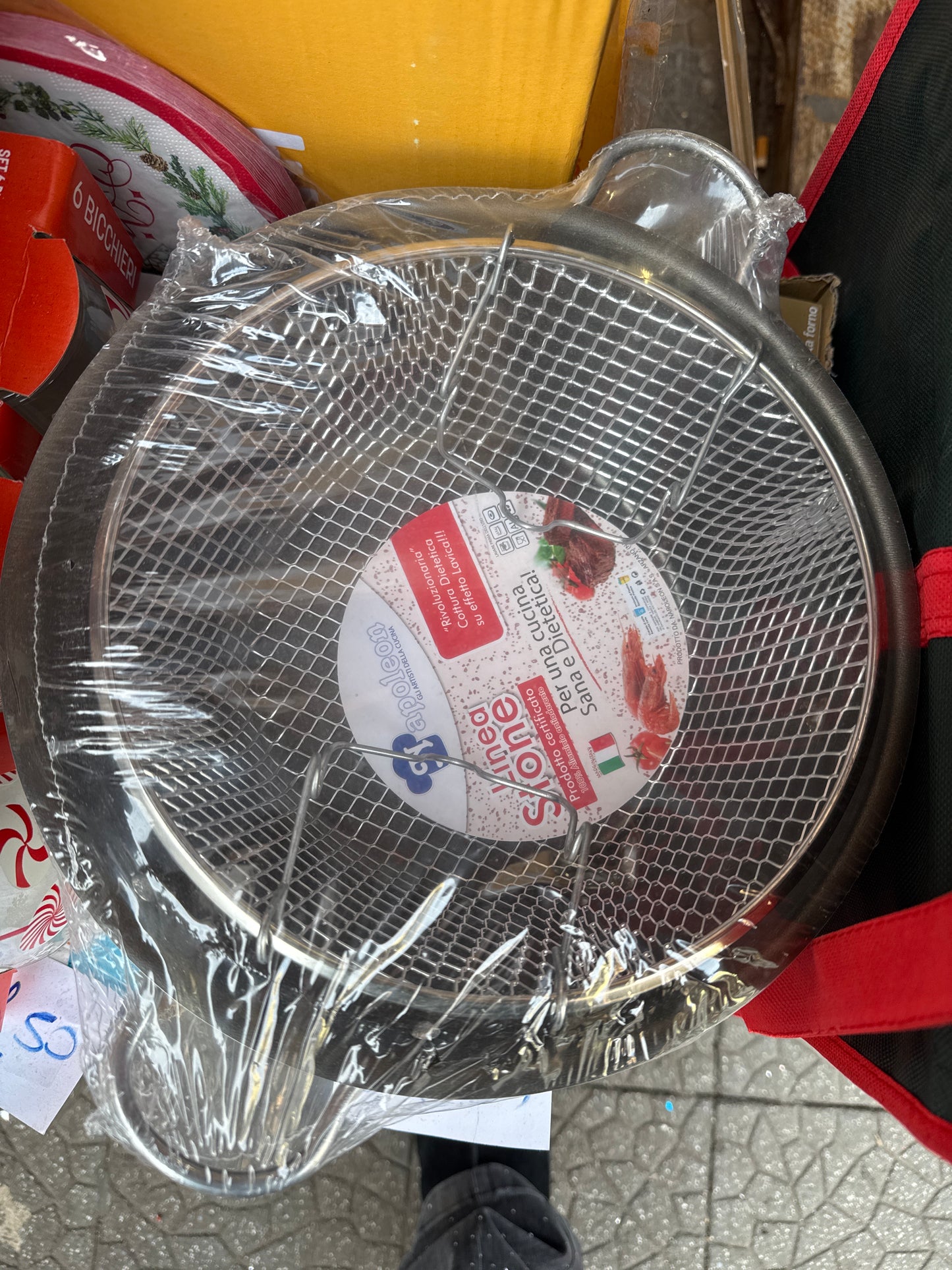 Pentola per friggere con cestello