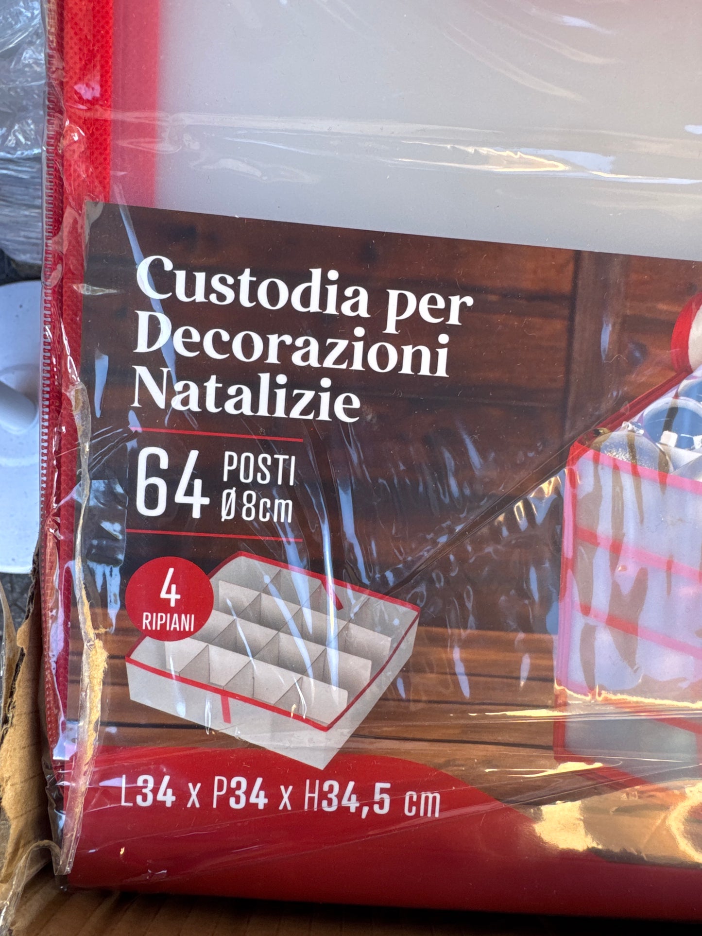 Custodia per decorazioni natalizie