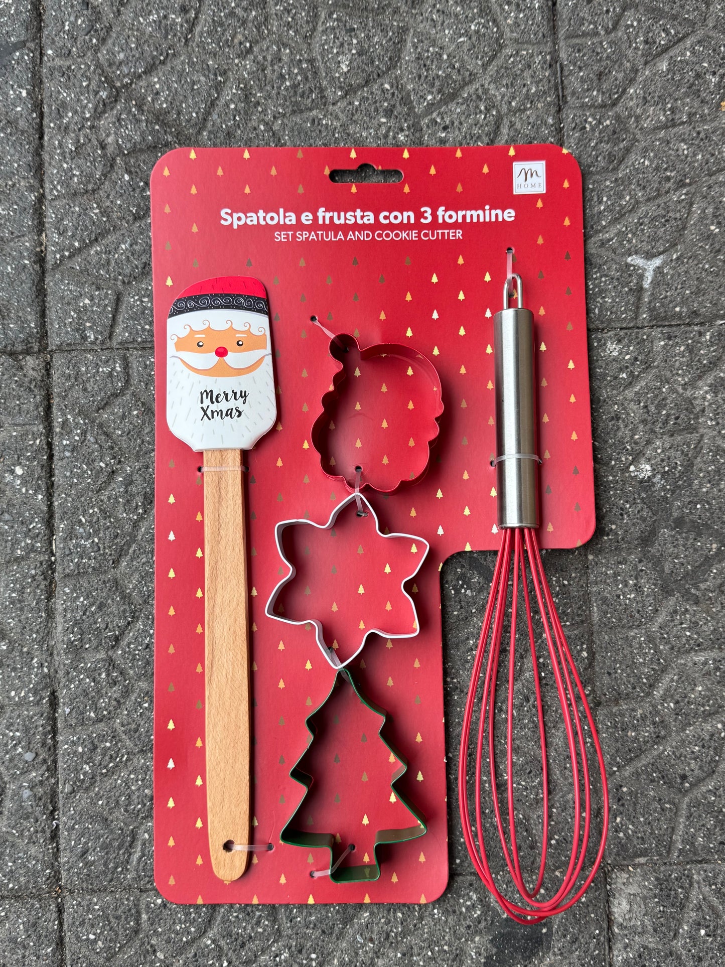 Spatola ,frusta e 3 formine