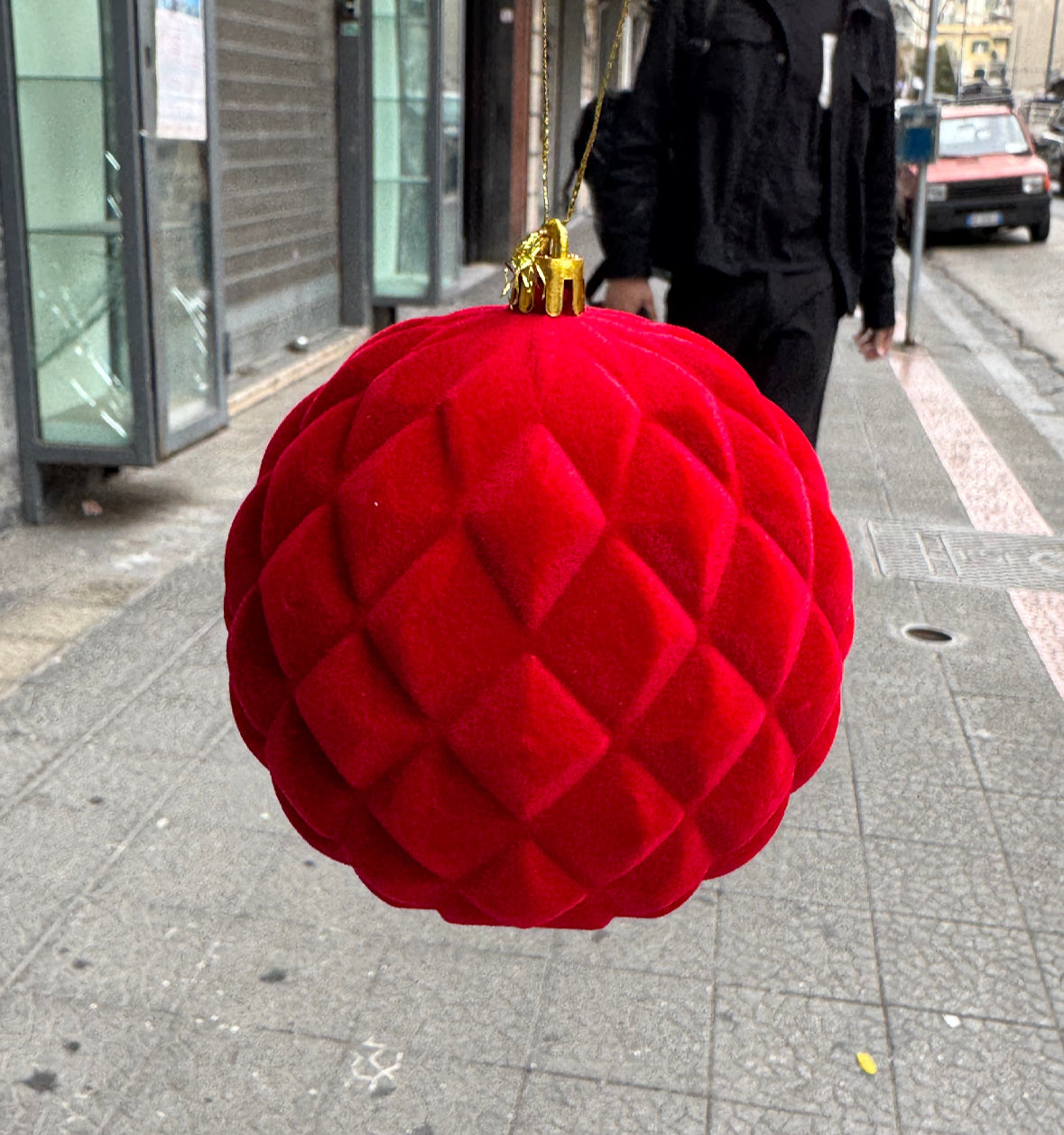 Sfera in velluto 15 cm