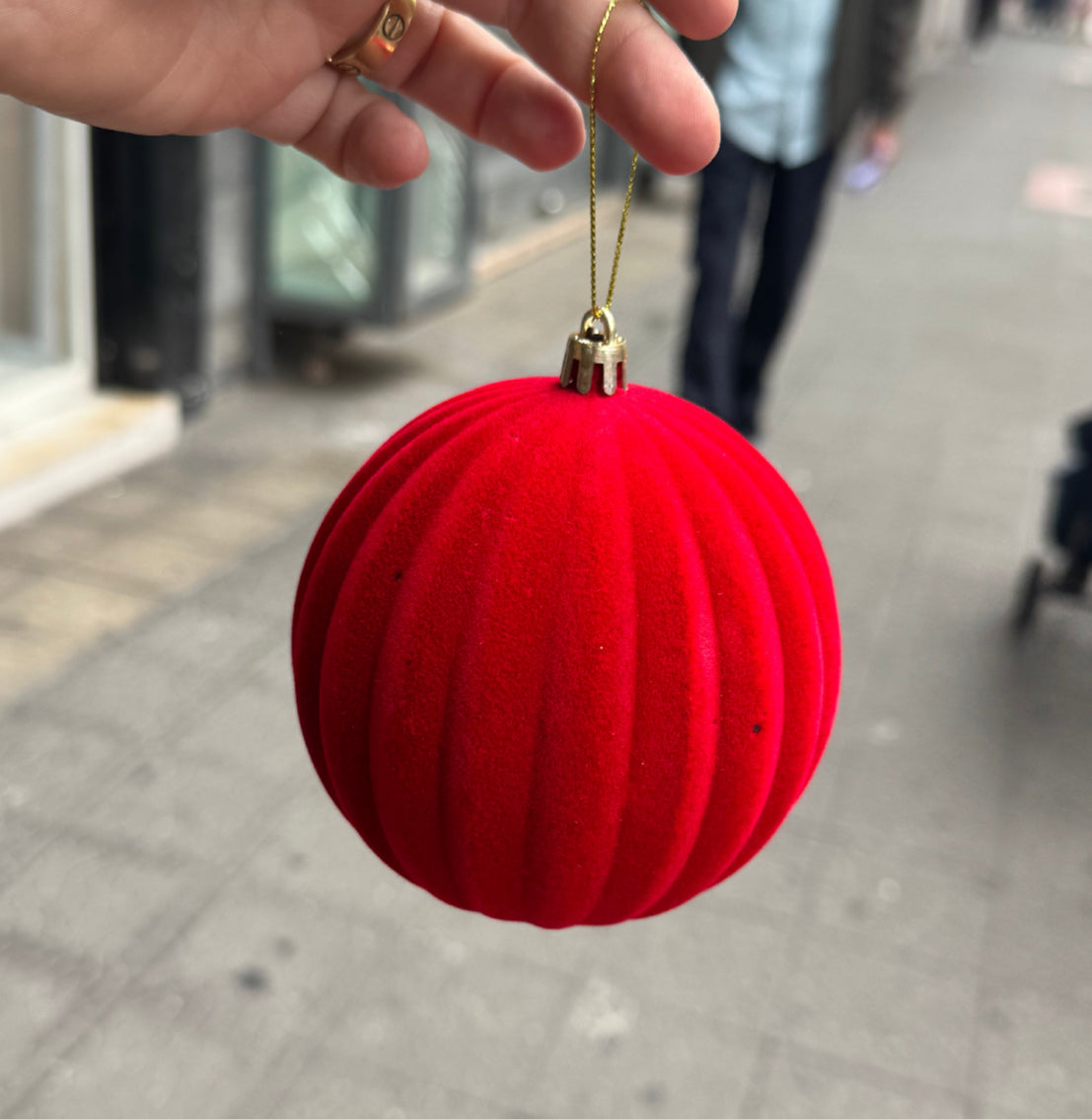 Sfera in velluto 15 cm