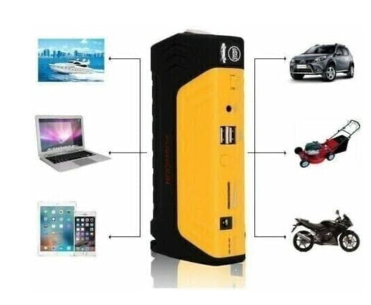 AVVIATORE PER AUTO BATTERIA DI EMERGENZA CARICABATTERIA POWER BANK JUMP STARTER 50800 mAH