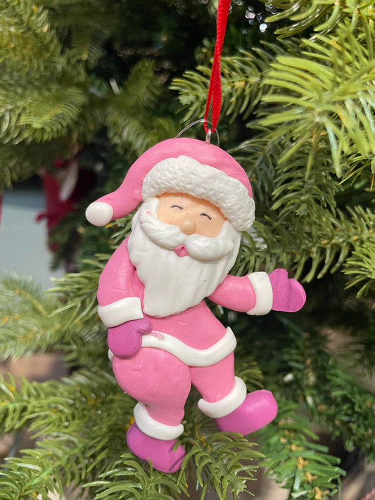 Pendente Babbo Natale Rosa