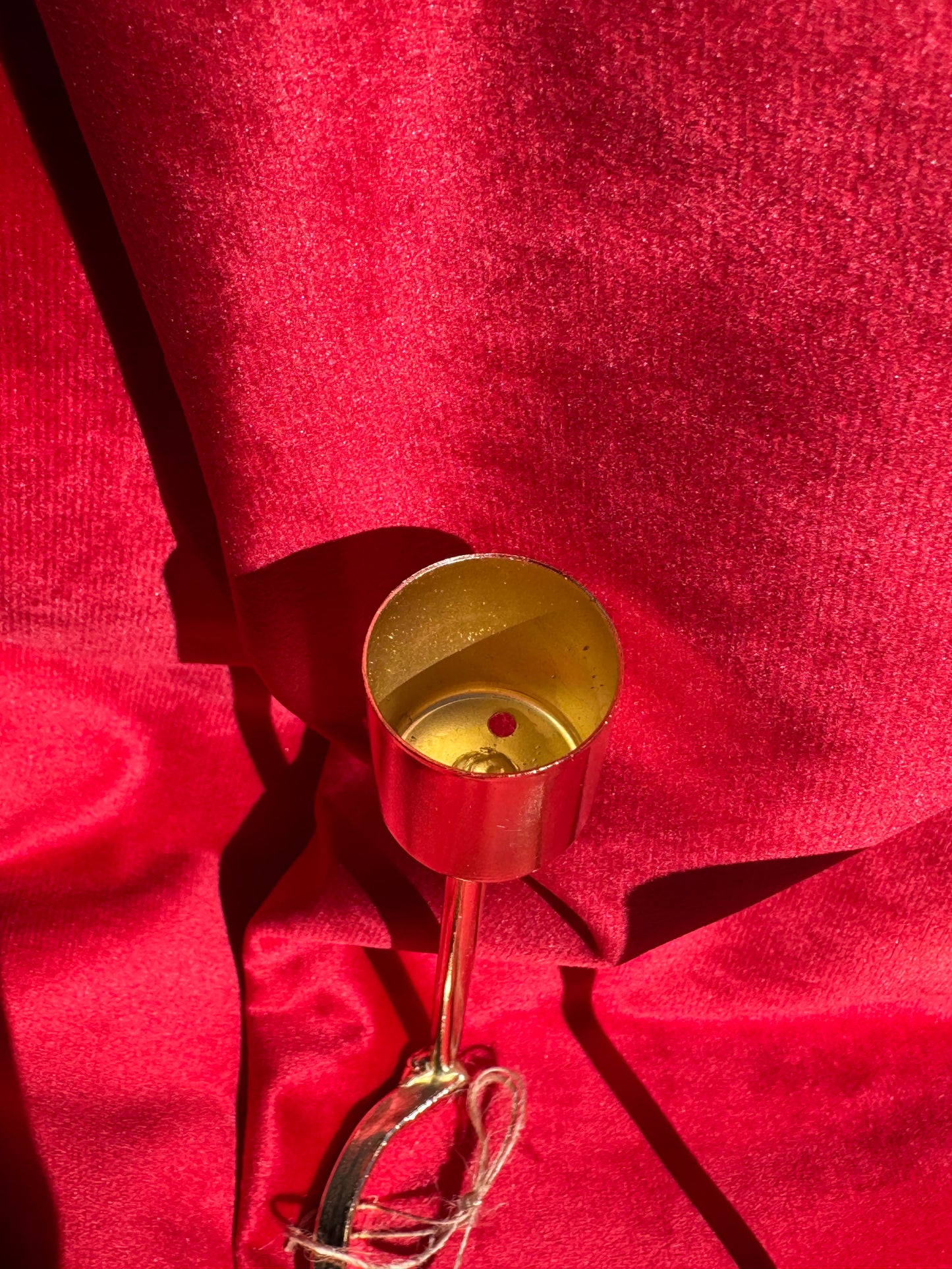 Portacandela metallo oro