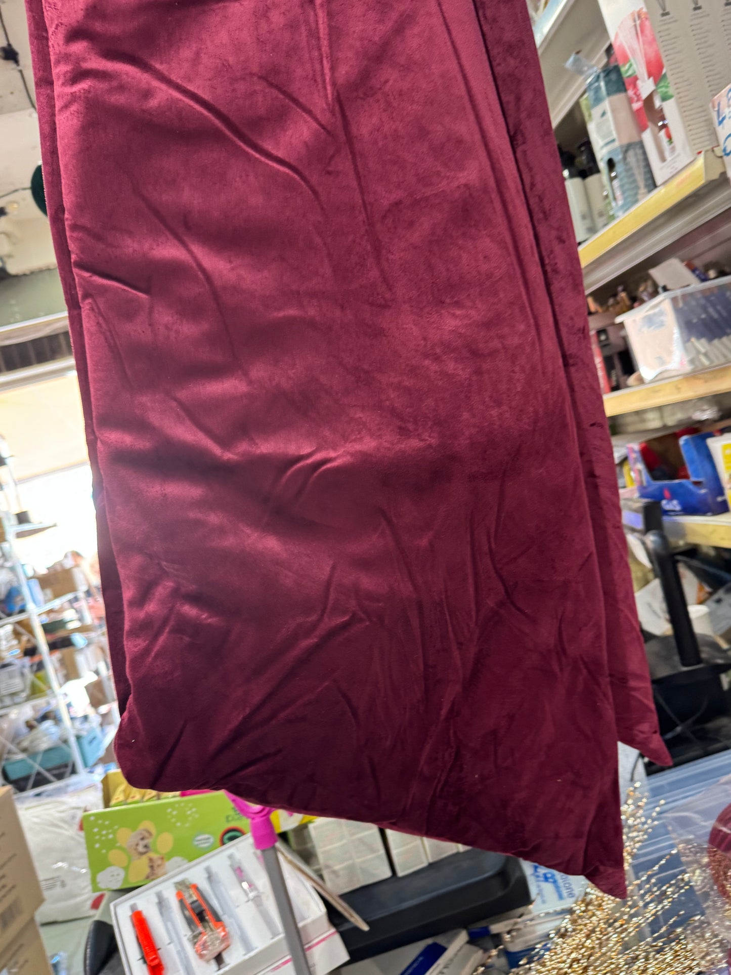Fiocco velluto bordeaux big
