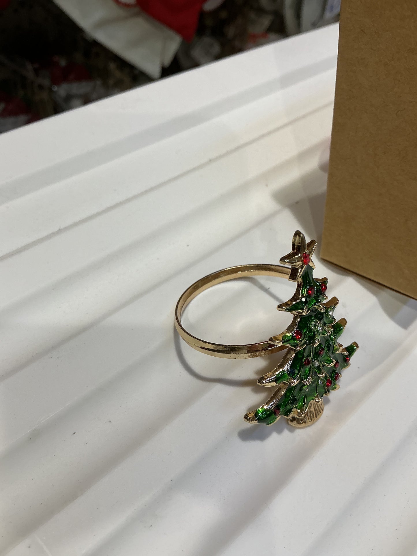 Set 4 portatovaglioli in metallo