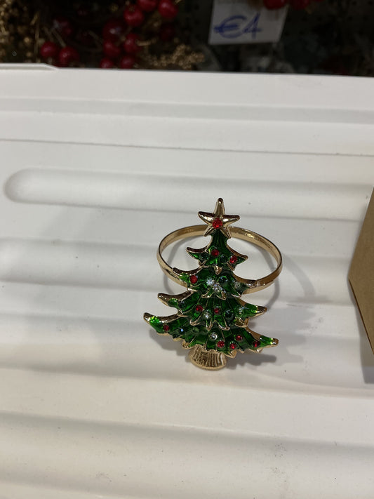 Set 4 portatovaglioli in metallo