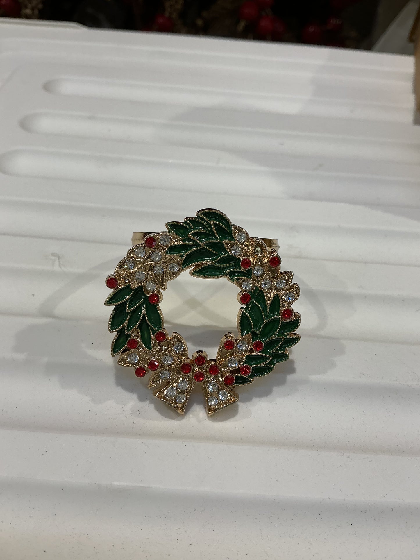 Set 4 portatovaglioli in metallo