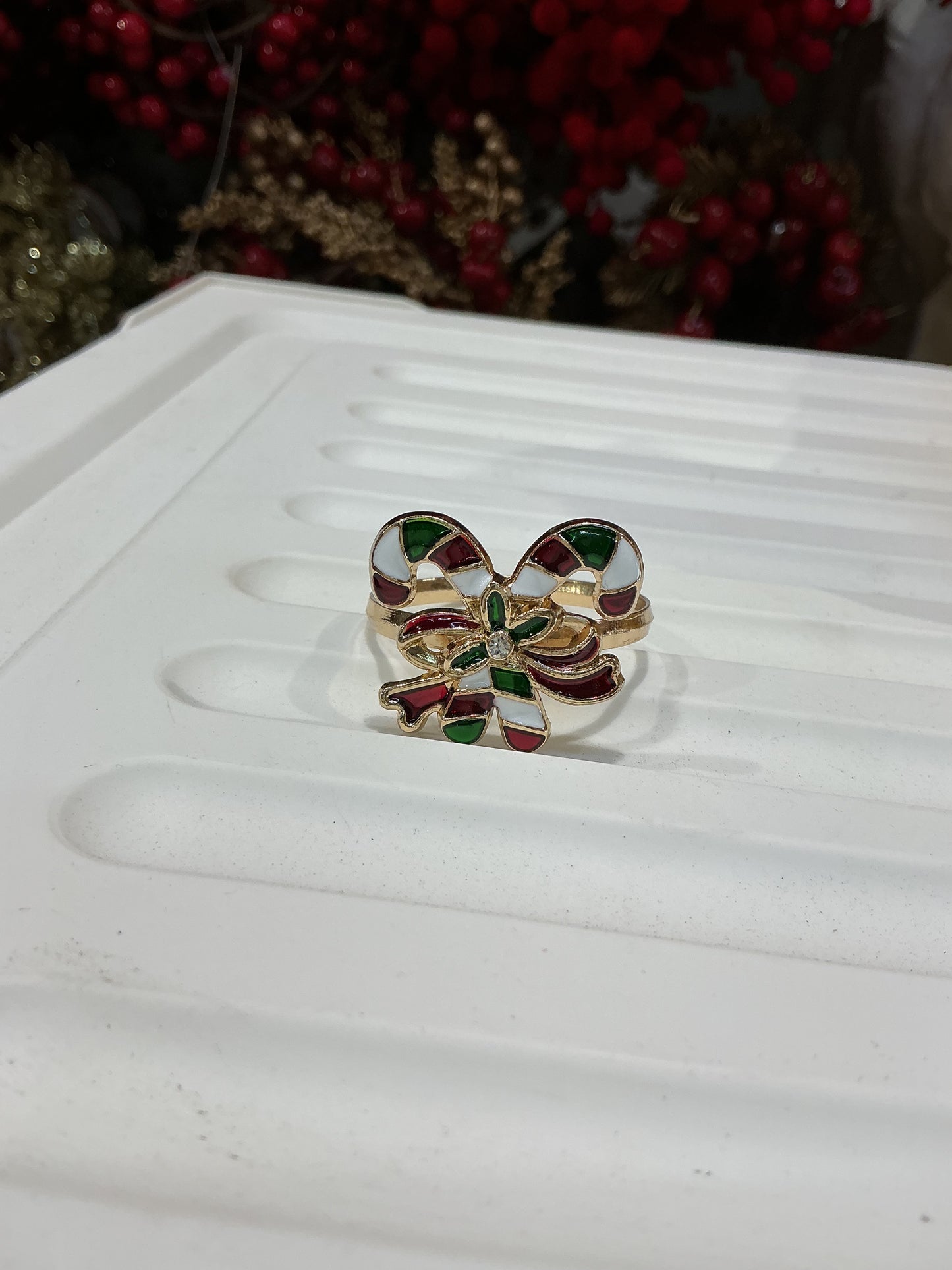 Set 4 portatovaglioli in metallo