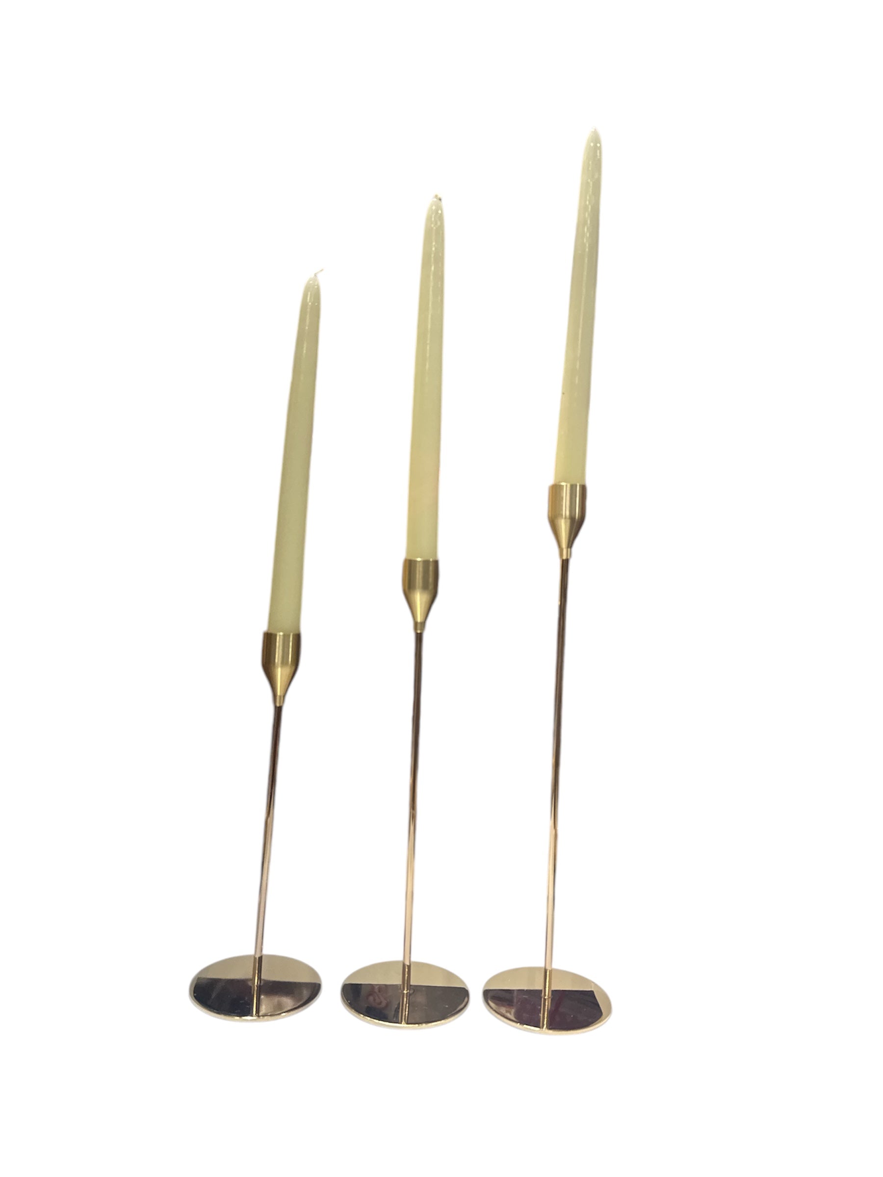 Set 3 portacandele oro