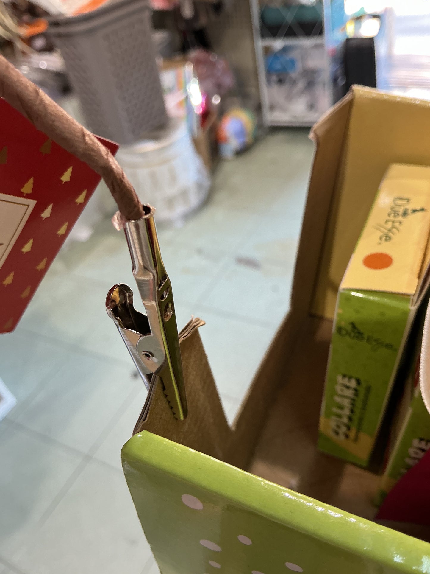 Stella di Natale con pinza