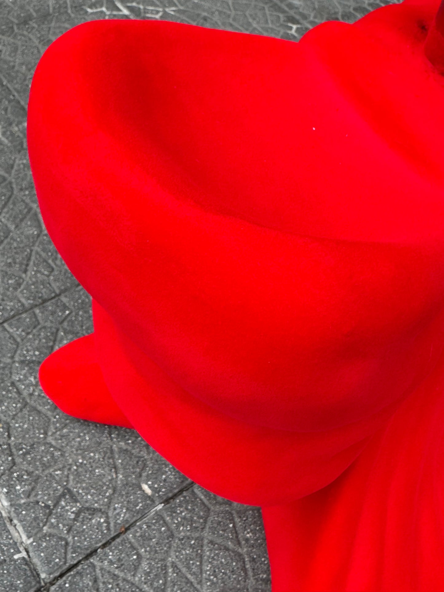 Base per albero velluto rosso