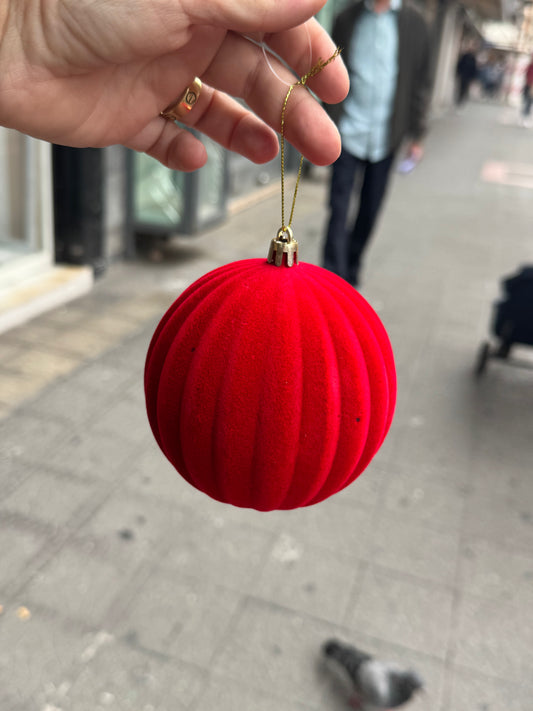 Sfera in velluto 10 cm