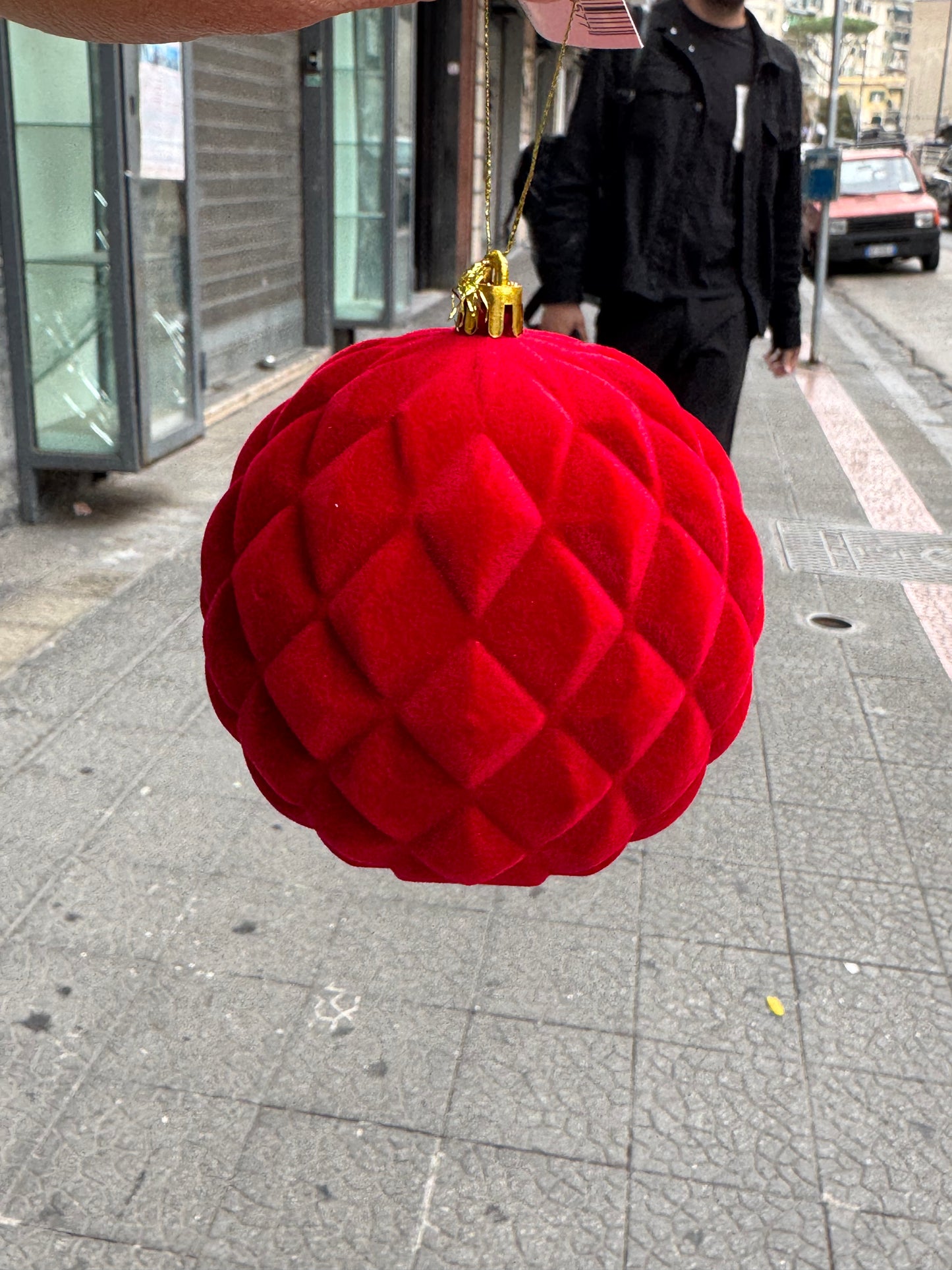 Sfera in velluto 10 cm