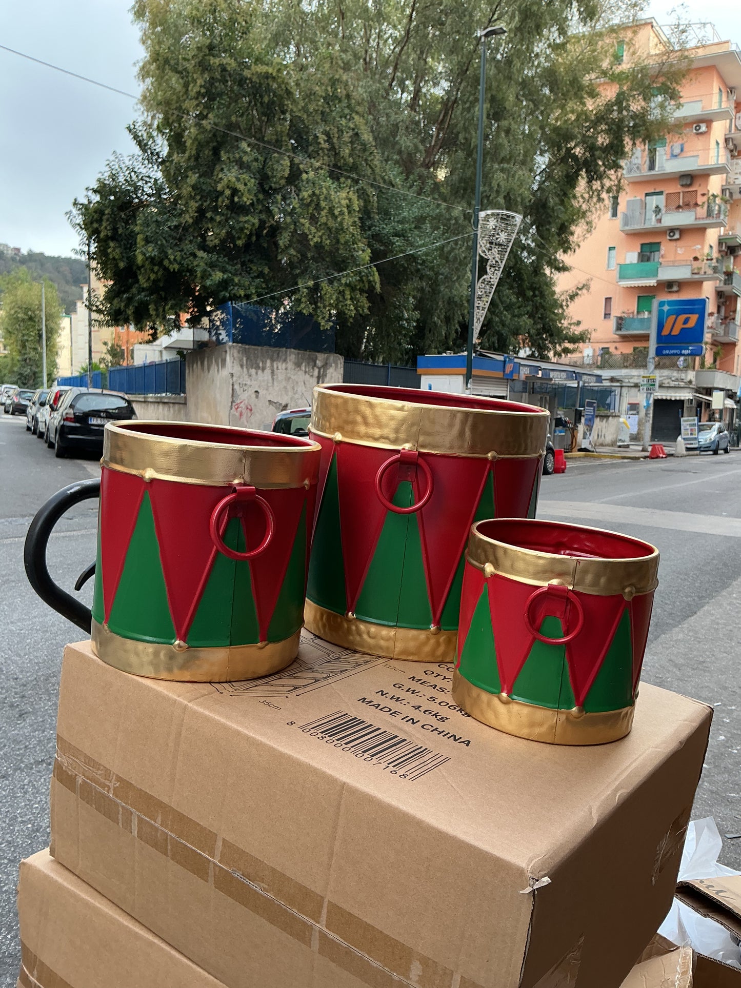 Set tamburi in metallo