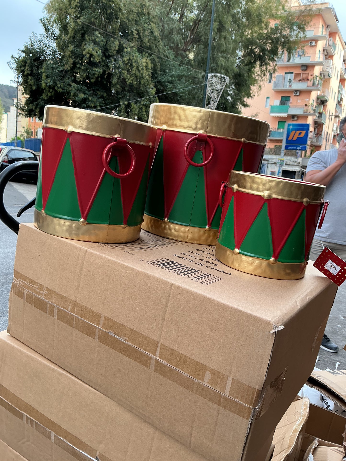 Set tamburi in metallo