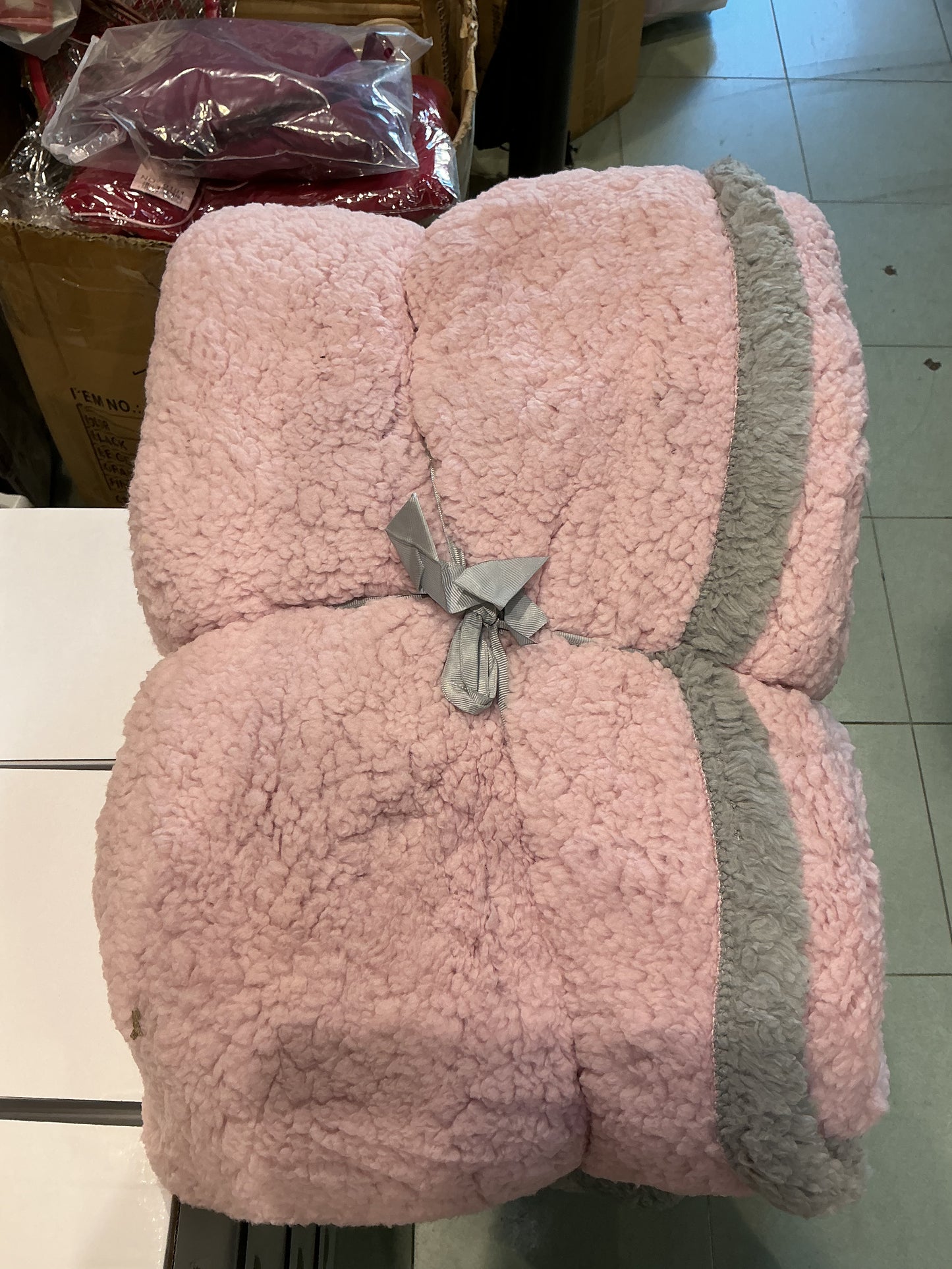 Plaid agnellato  bicolore