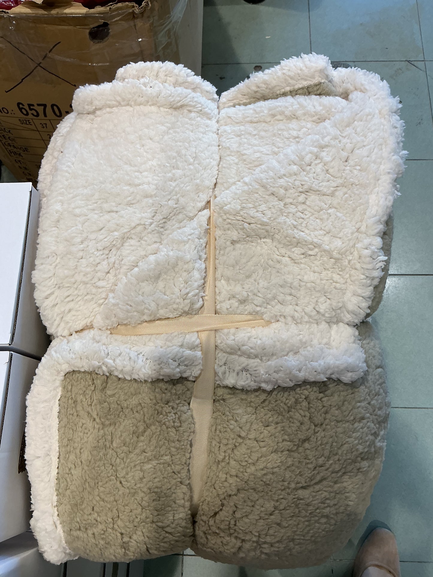 Plaid agnellato  bicolore