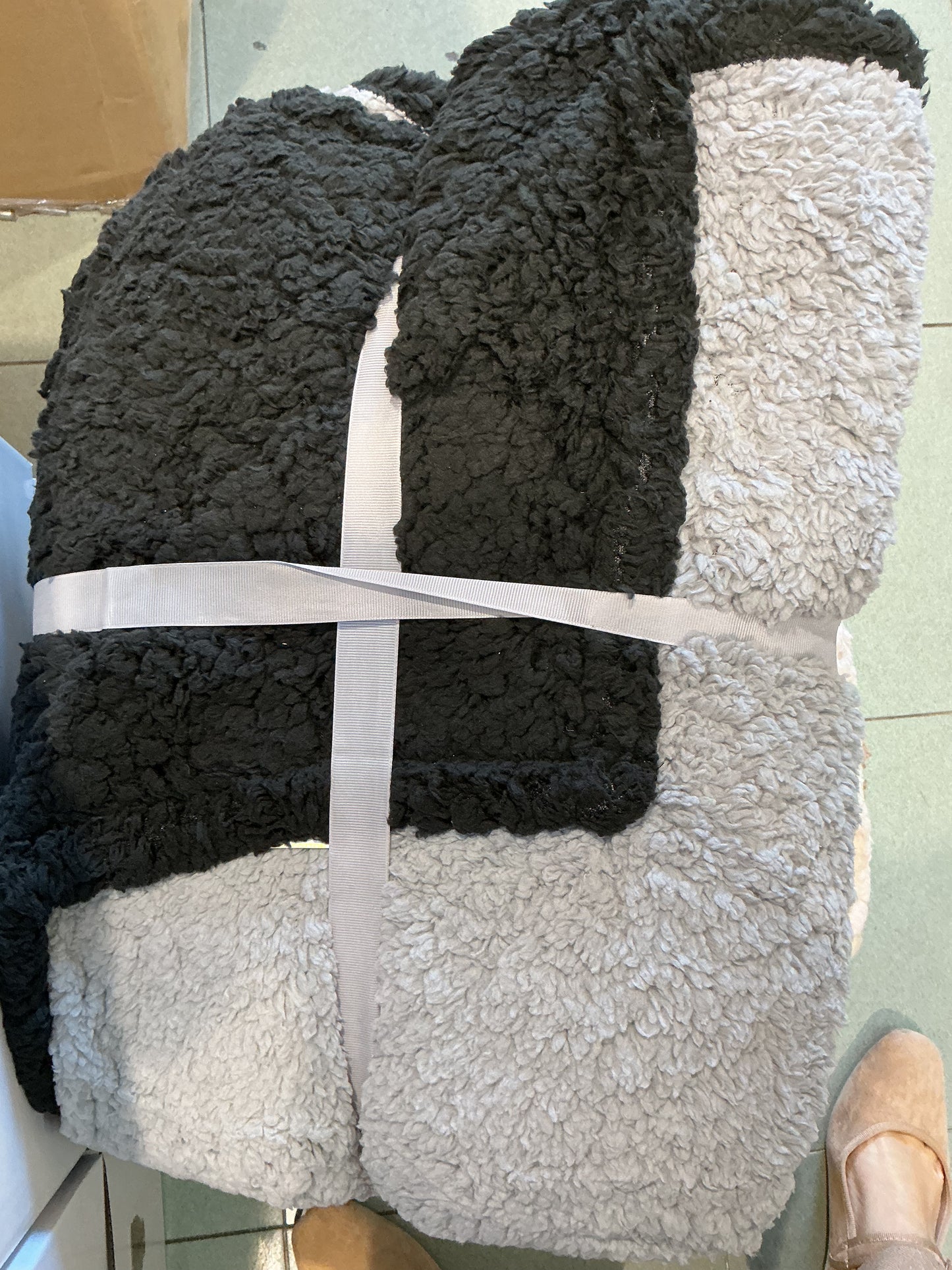 Plaid agnellato  bicolore